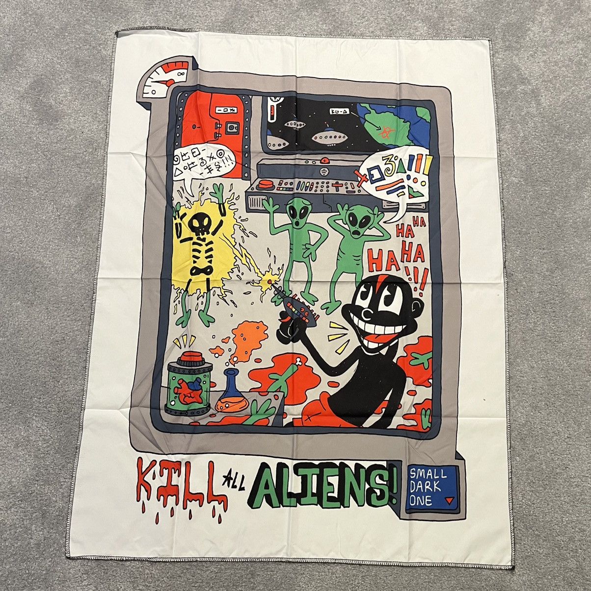 New Lil Darkie Small Dark One Kill All Aliens Tapestry Rare