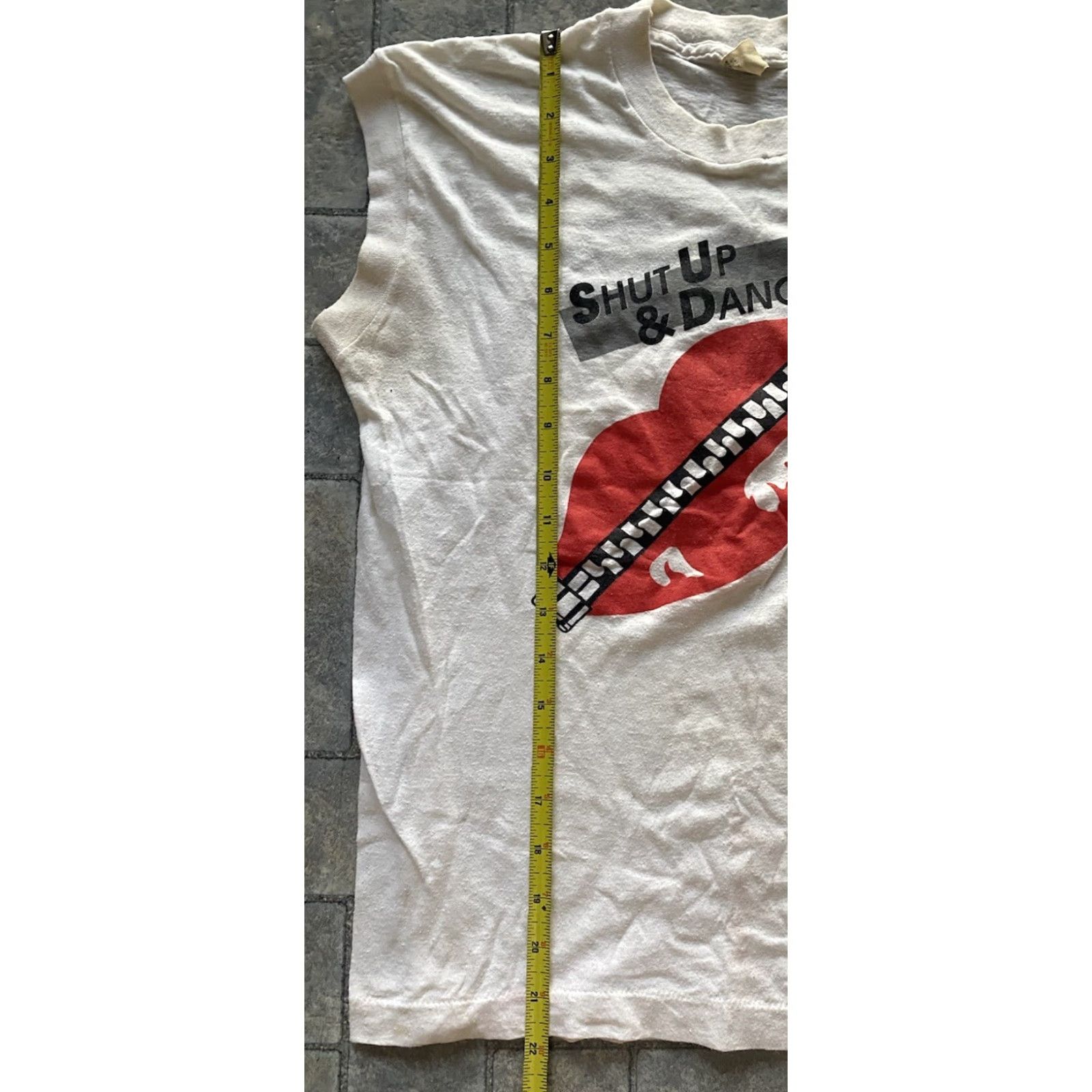 Vintage VINTAGE Screen Stars Shirt M White SHOWBIZ Afterhours Stitch Stars Single Stitch Mens Prints Shut Up & Dance Size US M / EU 48-50 / 2 - 7 Thumbnail