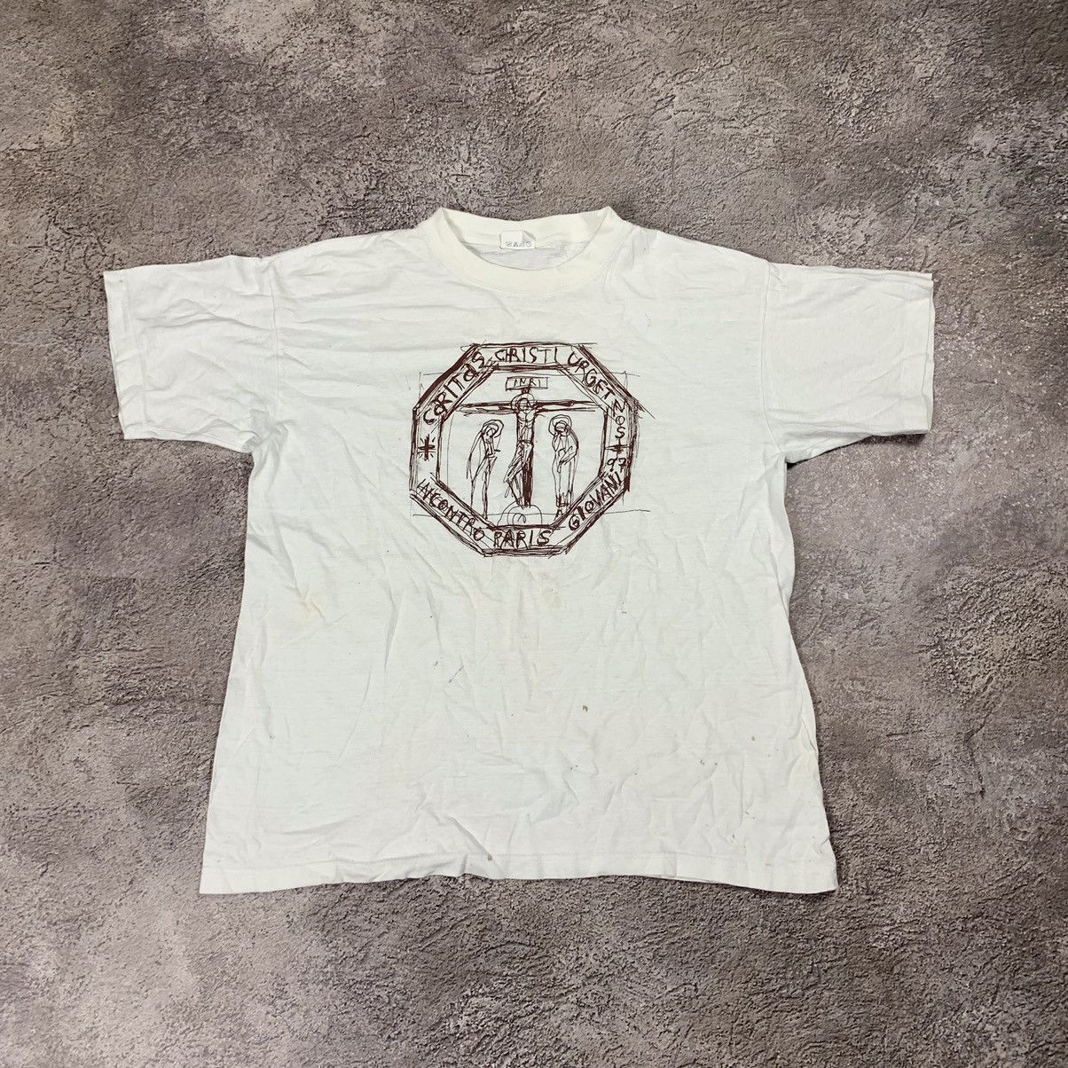 Vintage Vintage Y2K Sun Faded Graphic Tee Religion Paris Giovani S Size US S / EU 44-46 / 1 - 1 Thumbnail