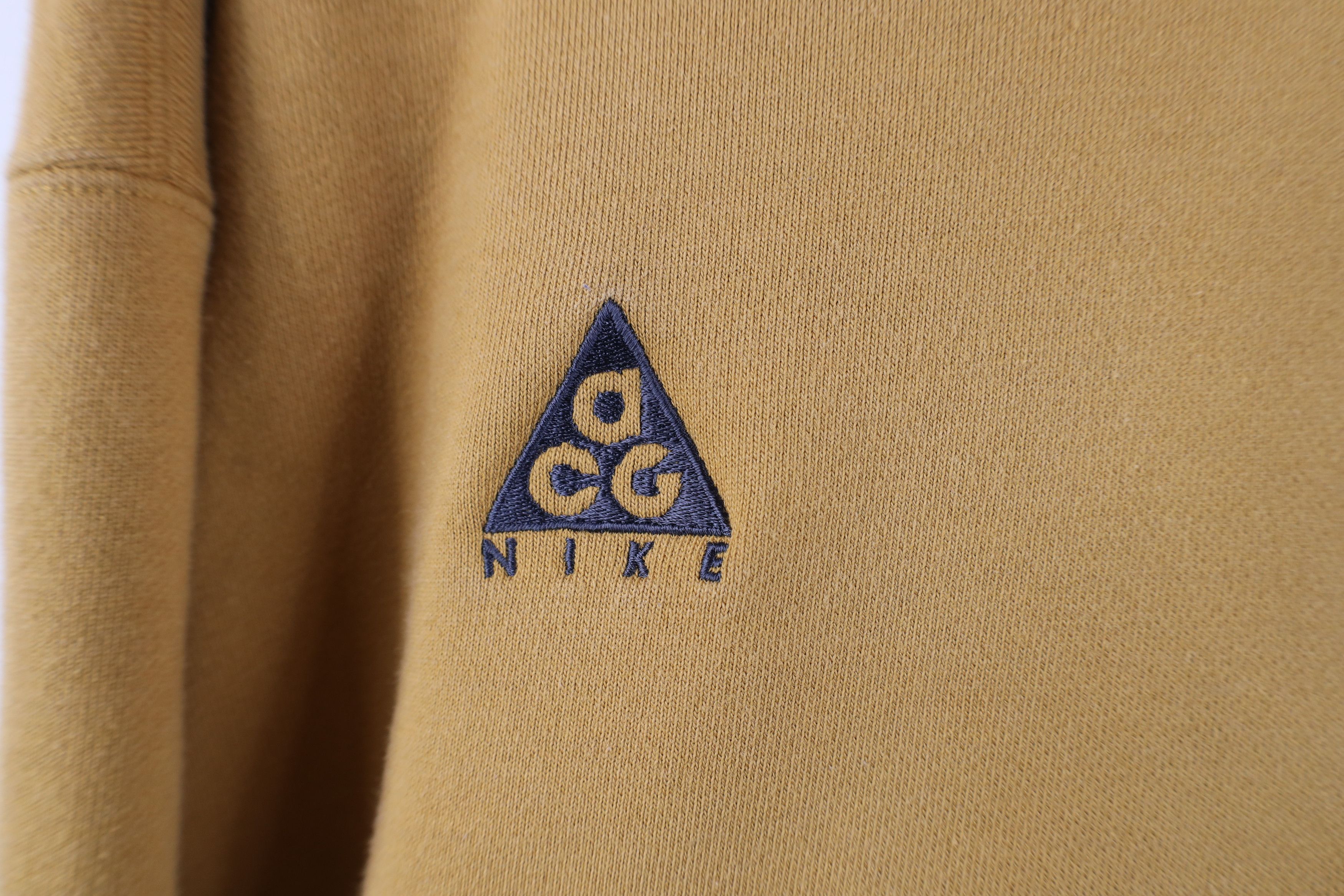Nike Y2K Nike ACG Spell Out Heavyweight Hoodie Sweatshirt Wheat Size US M / EU 48-50 / 2 - 4 Thumbnail
