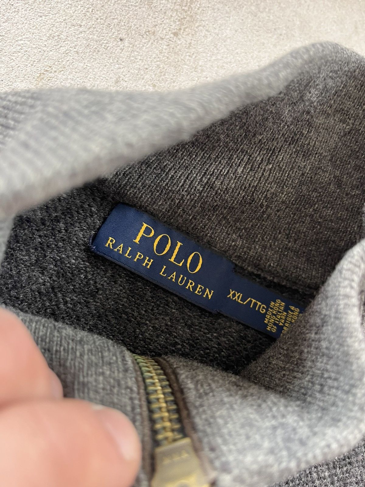 Polo Ralph Lauren Vintage Polo Ralph Lauren Grey Wool Zip Sweater Avantgarde Size US XXL / EU 58 / 5 - 11 Thumbnail