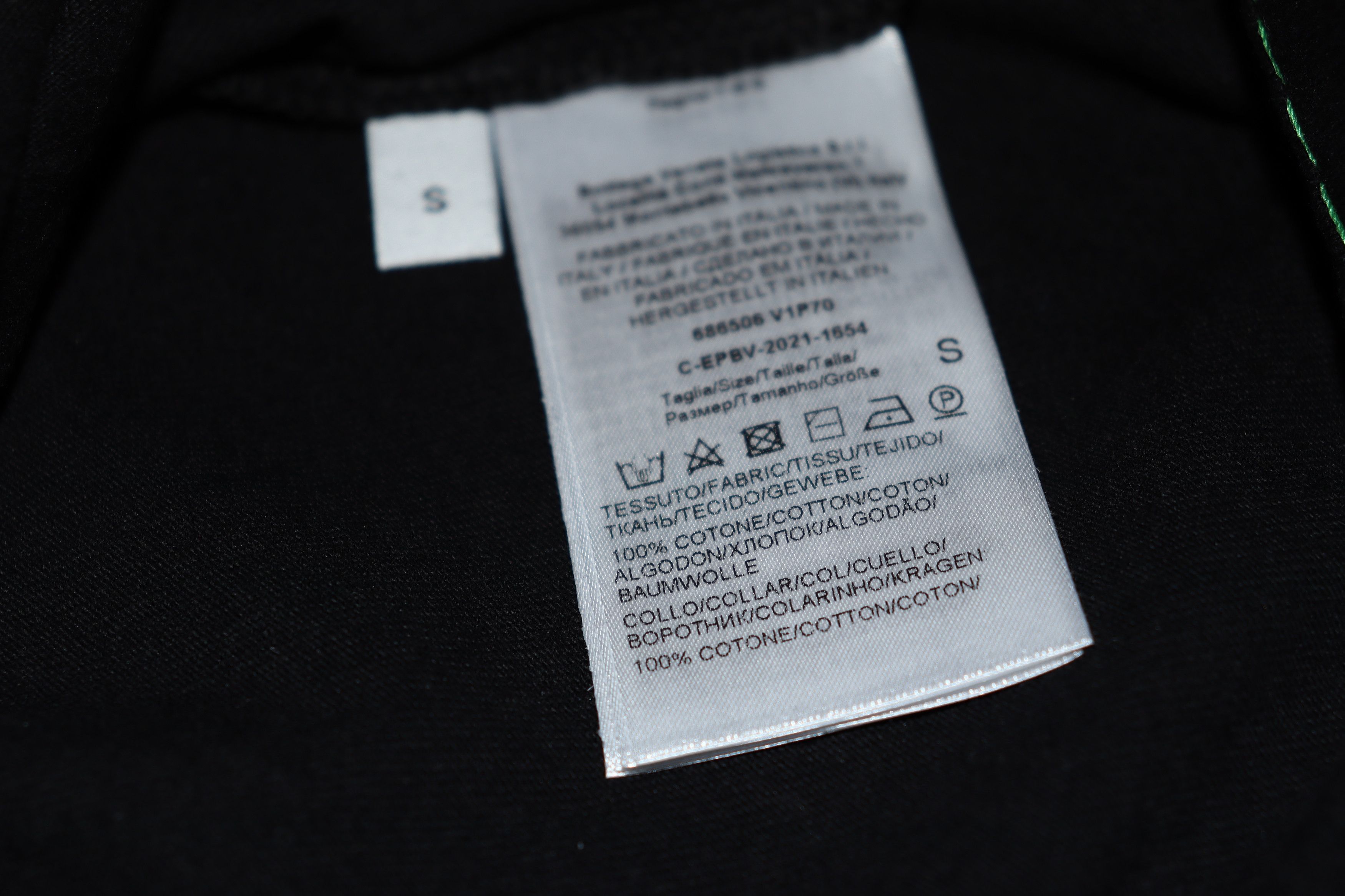 Bottega Veneta o1rshd1 Overlock Cotton Jersey T-Shirt in Black Size US S / EU 44-46 / 1 - 9 Thumbnail