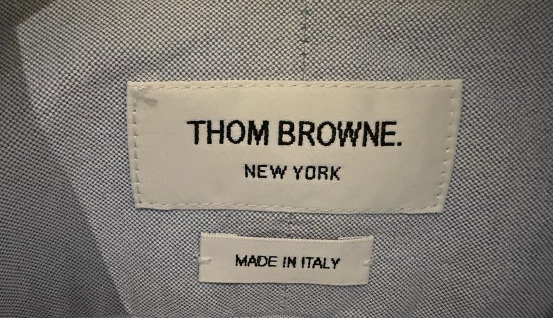 Thom Browne Thom Browne Classic blue lapel three-color shirt Size S / US 4 / IT 40 - 3 Thumbnail