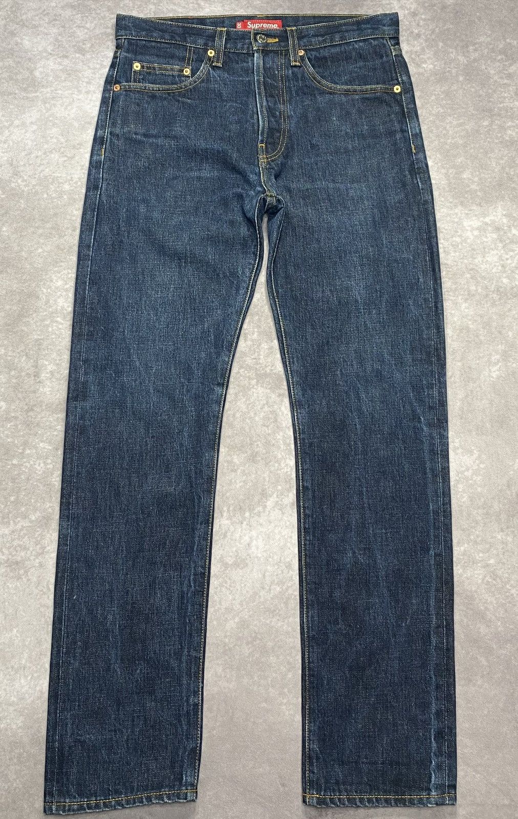 Supreme Supreme Rigid Slim Jean (FW22) Rigid Indigo Size US 30 / EU 46 - 1 Thumbnail