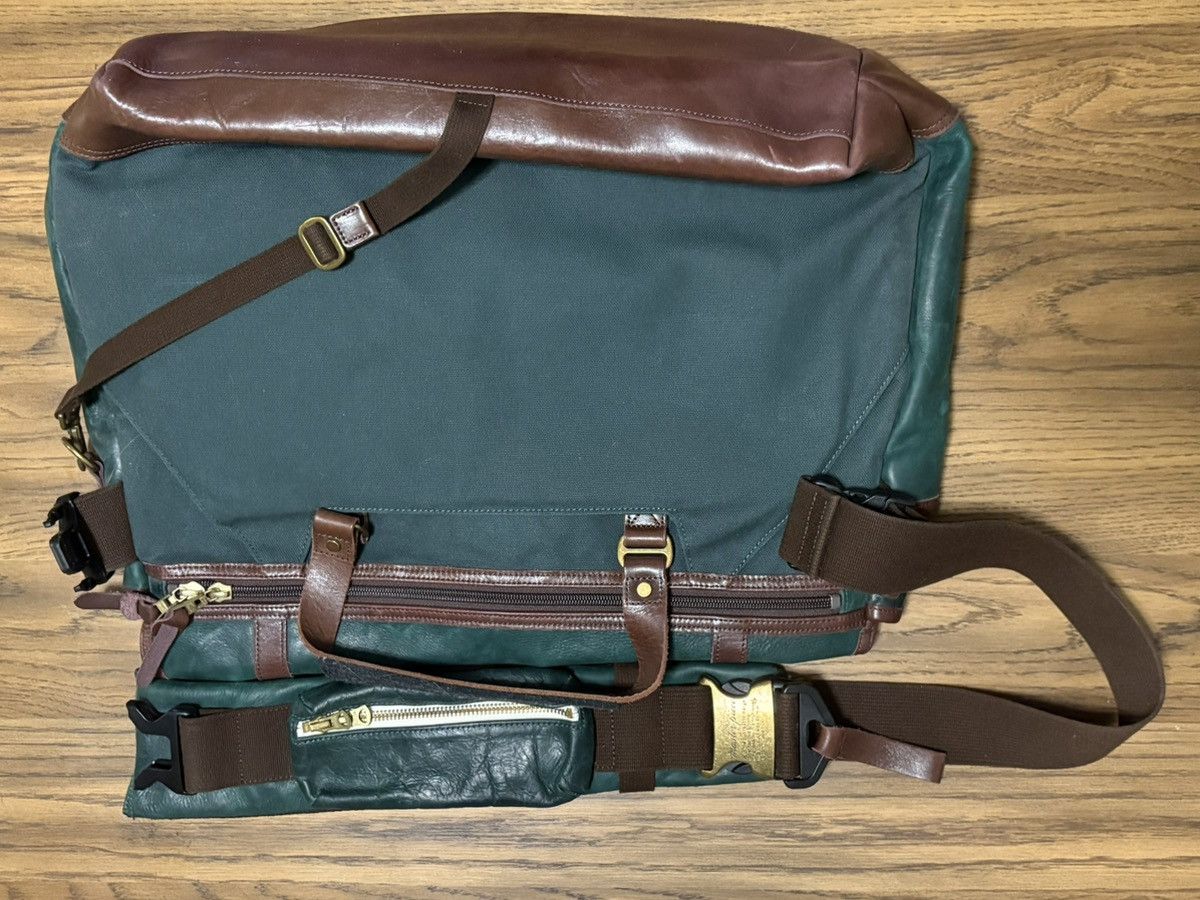 MasterPiece Master-Piece green/brown genuine leather messenger satchel Size ONE SIZE - 5 Thumbnail