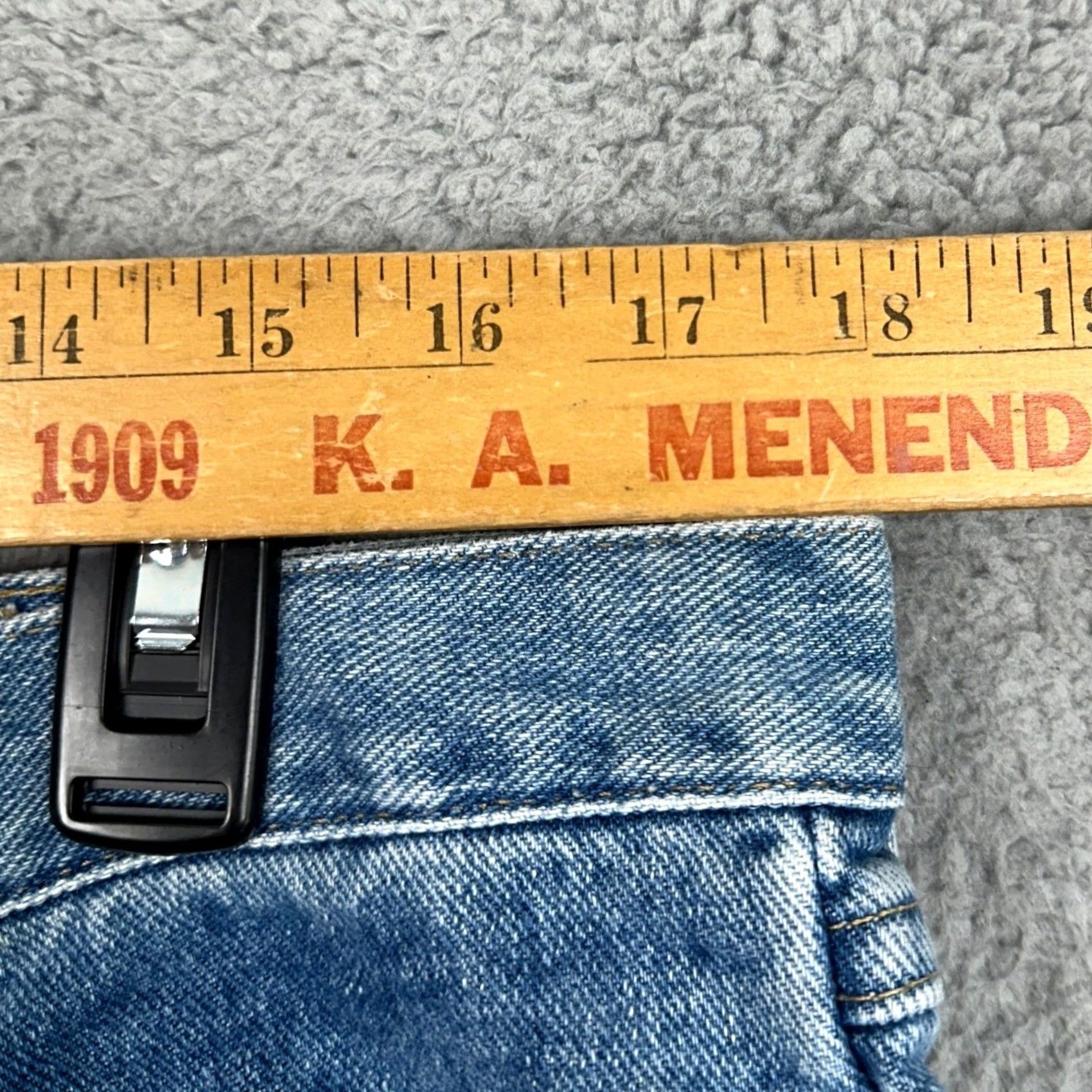 Wrangler VINTAGE? No — Wrangler Five Star Jeans Mens 36X32 Blue Relaxed Fit Straight Leg 5 Pockets Size US 36 / EU 52 - 5 Thumbnail