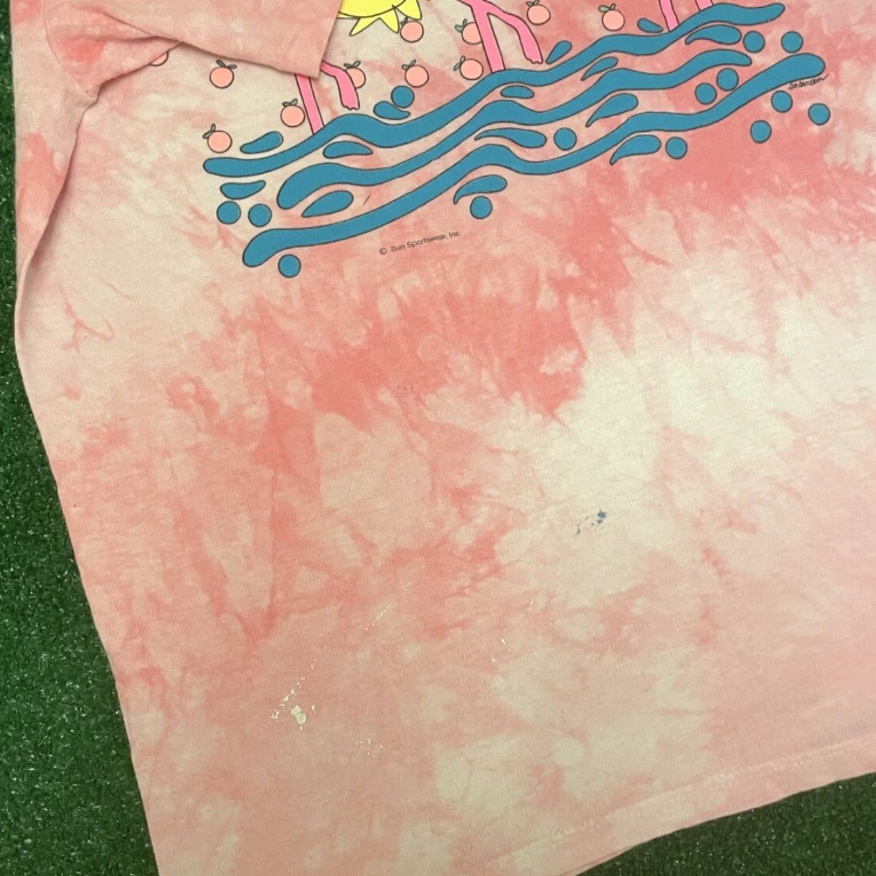 Pinko VINTAGE Pink Flamingo Sunglasses VTG Tie Dye Shirt Mens Size L 90s 80s Figures Animals Florida Funny Nature Mens Size US L / EU 52-54 / 3 - 3 Thumbnail