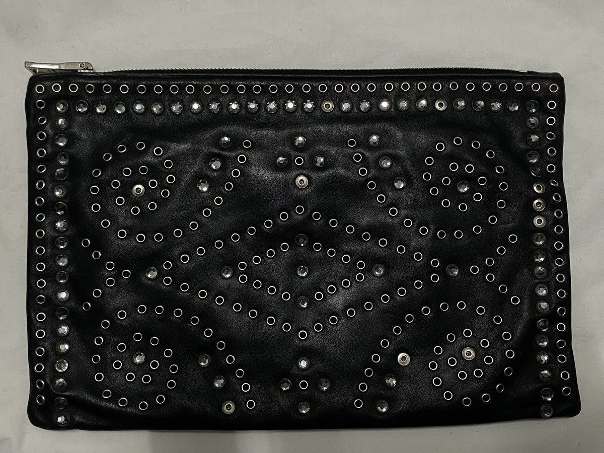 Prada Prada - Rhinestone Runway Piece - Calf Leather Clutch Bag Size ONE SIZE - 7 Thumbnail