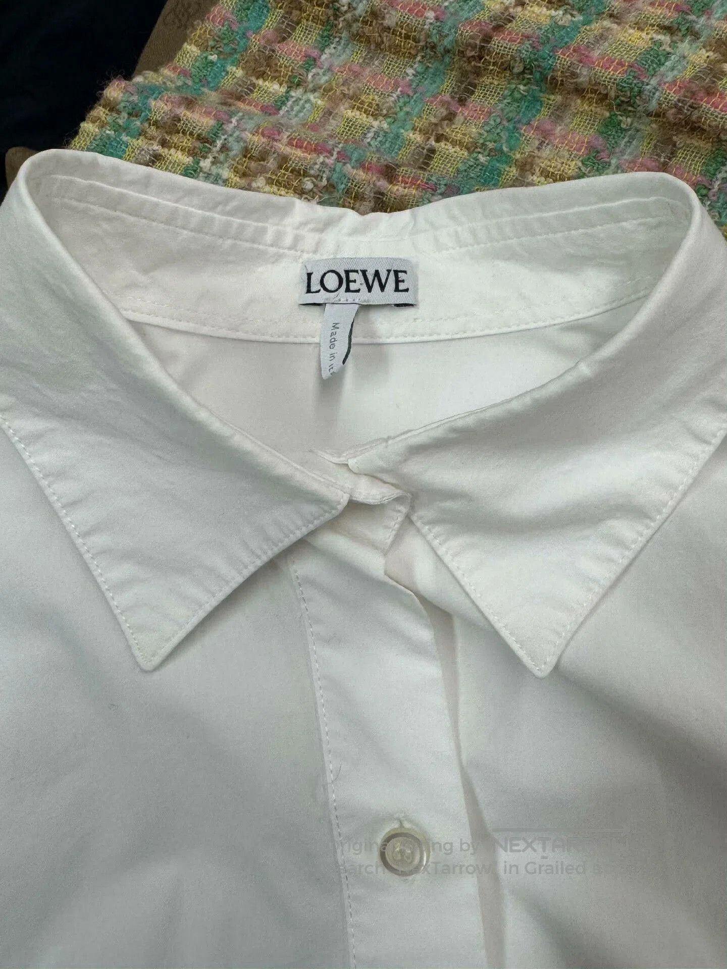 Loewe LOEWE Ruffled Collar White Shirt. Size US XS / EU 42 / 0 - 3 Thumbnail