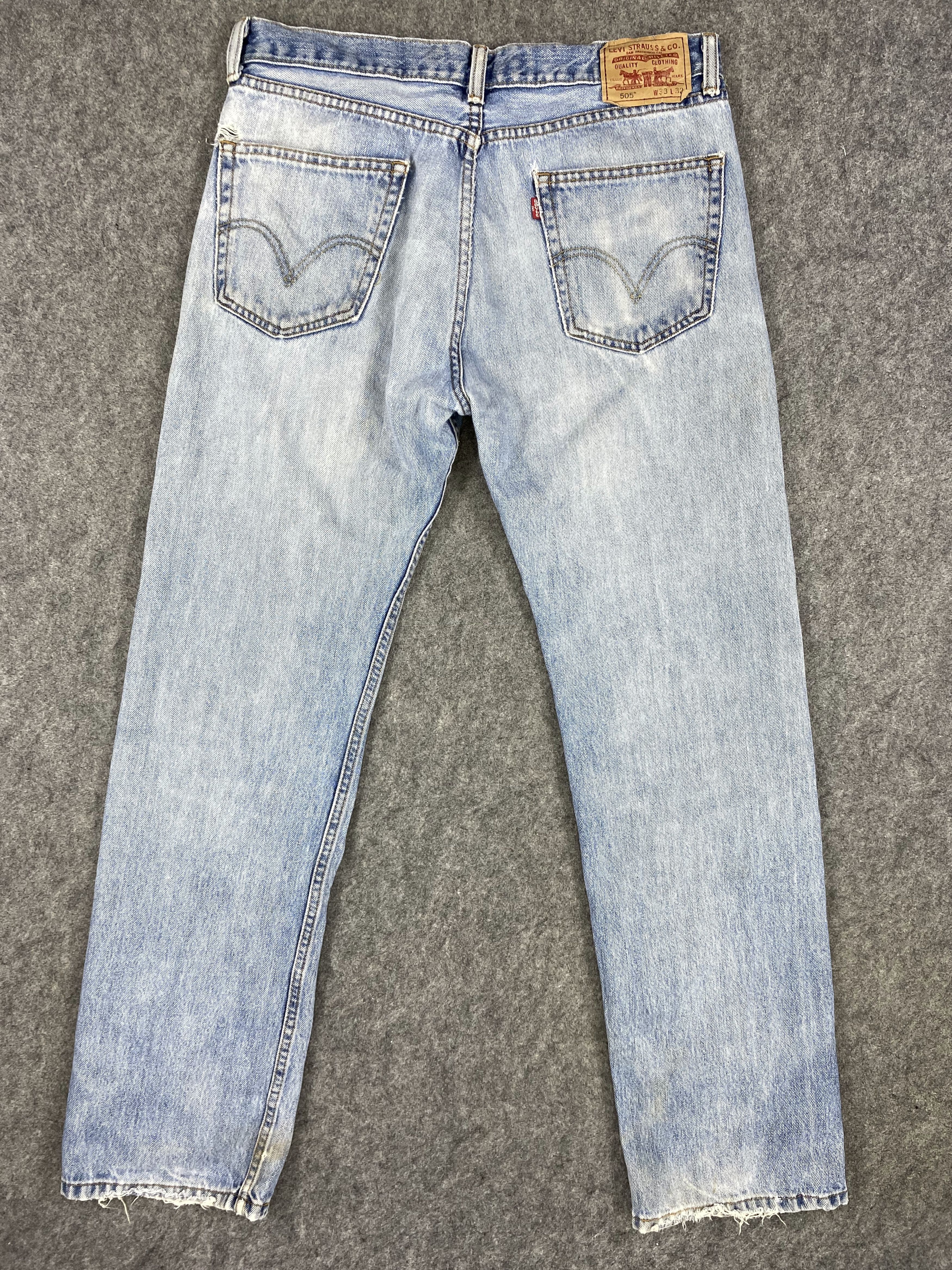 Japanese Brand Light Wash Vintage Levi's 505 Jeans 34x32 Denim -JN1211 Size US 34 / EU 50 - 2 Thumbnail
