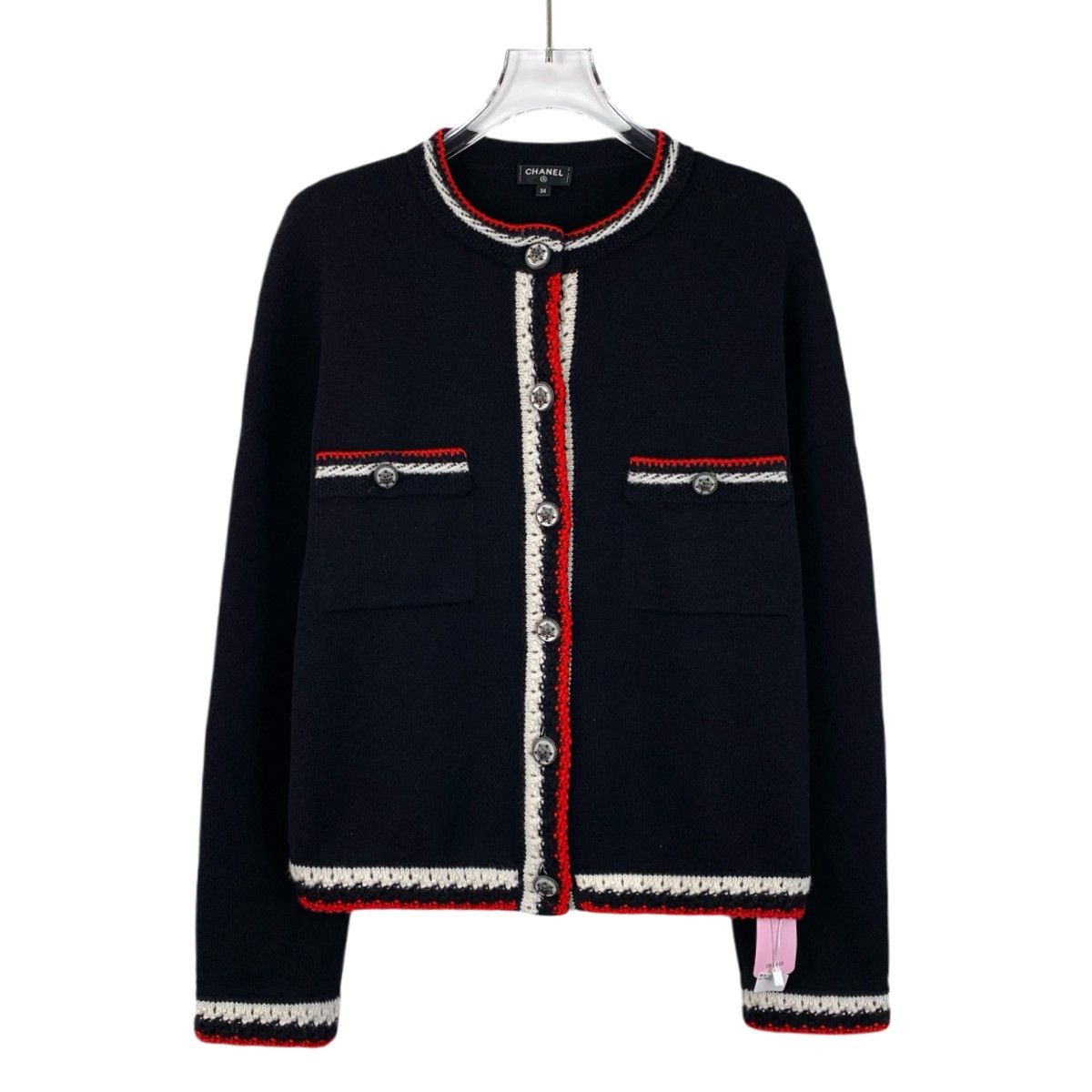 Chanel Chanel Black Snowflake Embellished Cashmere Knit Cardigan Size XS / US 0-2 / IT 36-38 - 1 Thumbnail