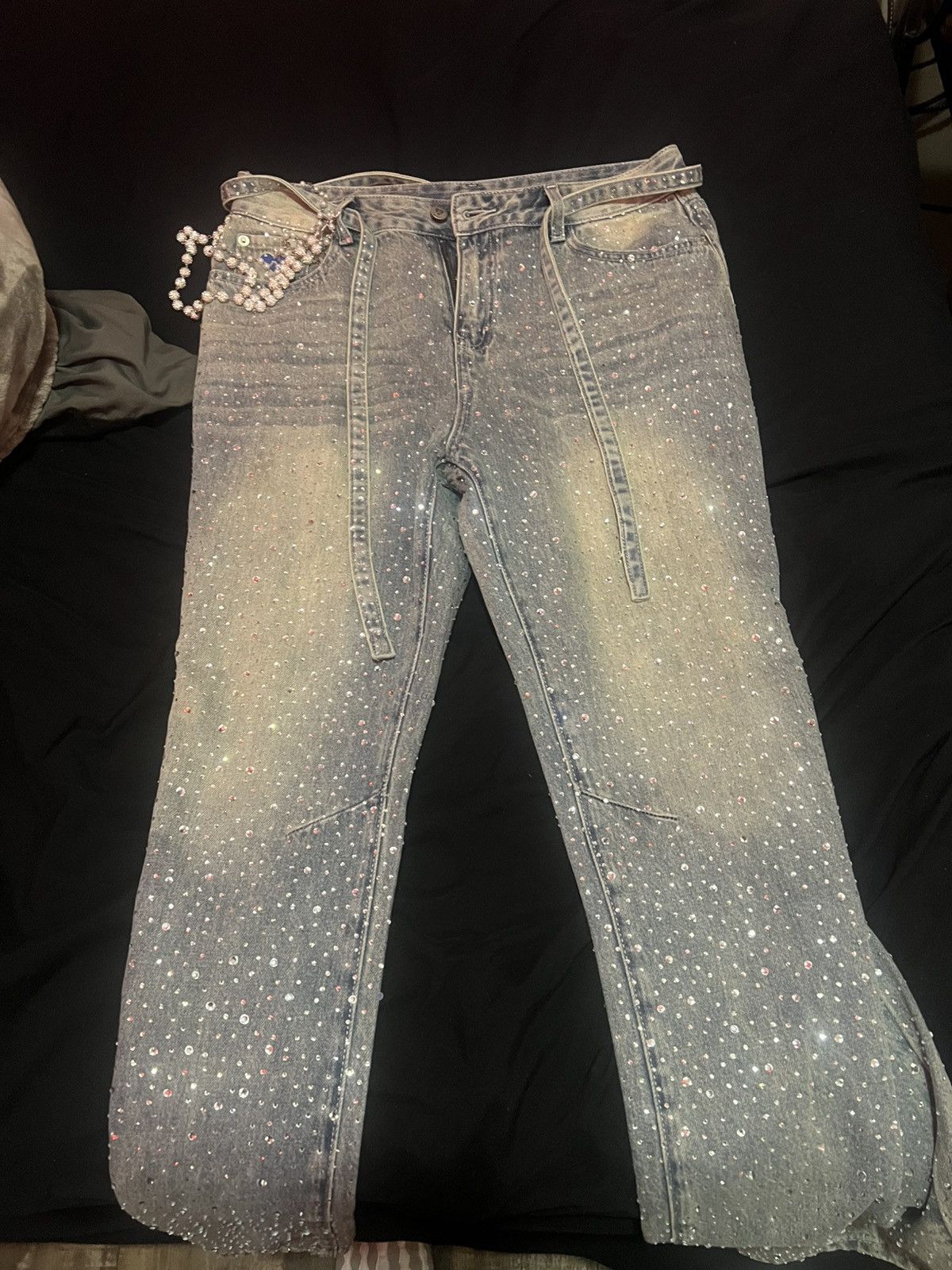 Other Rhinestone denim Jeans Size US 32 / EU 48 - 1 Preview