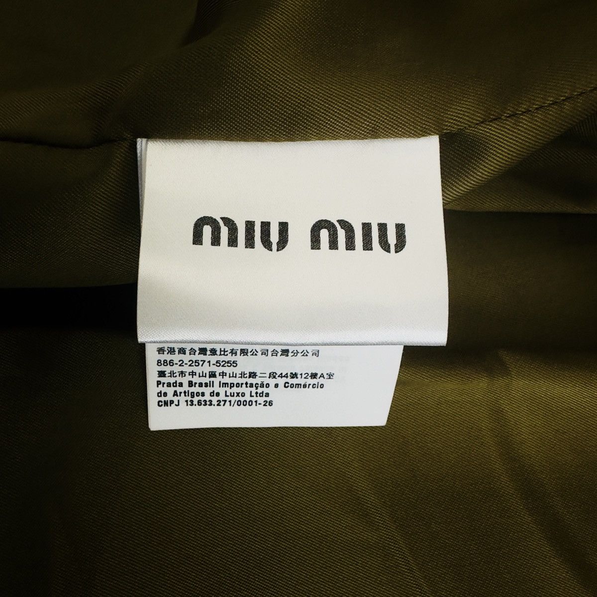 Miu Miu MIU MIU Nappa Leather Jacket in Mossy Green Size US L / EU 52-54 / 3 - 8 Thumbnail