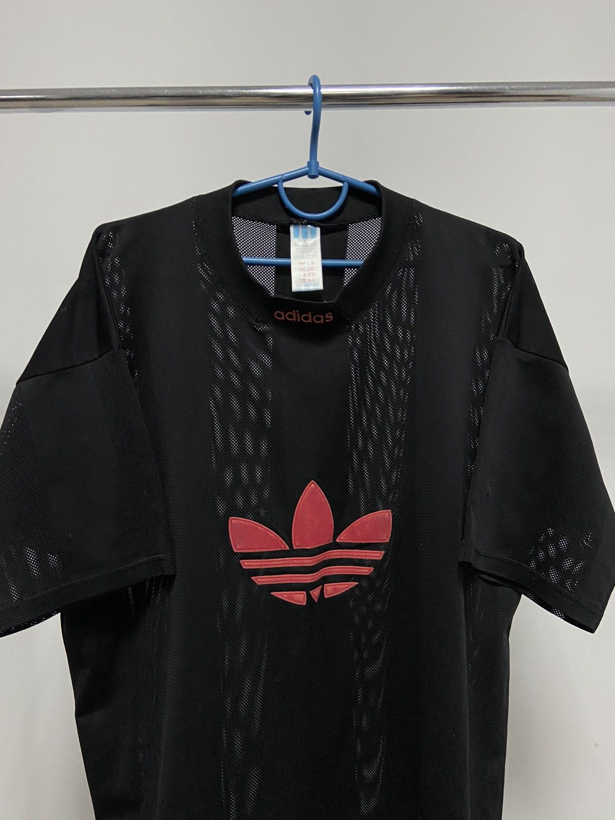 Adidas × Vintage Adidas Originals Vintage Big Logo T Shirt mesh Y2K Size US L / EU 52-54 / 3 - 2 Thumbnail