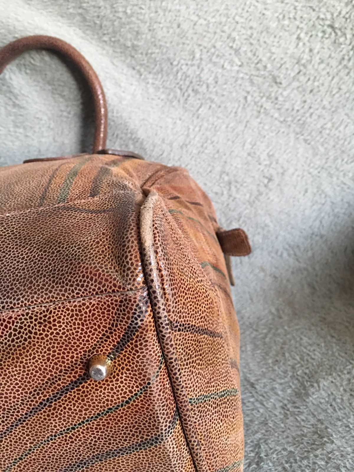Paul Smith Paul Smith Swirl Design Leather Shoulder Tote Bag Size ONE SIZE - 11 Thumbnail