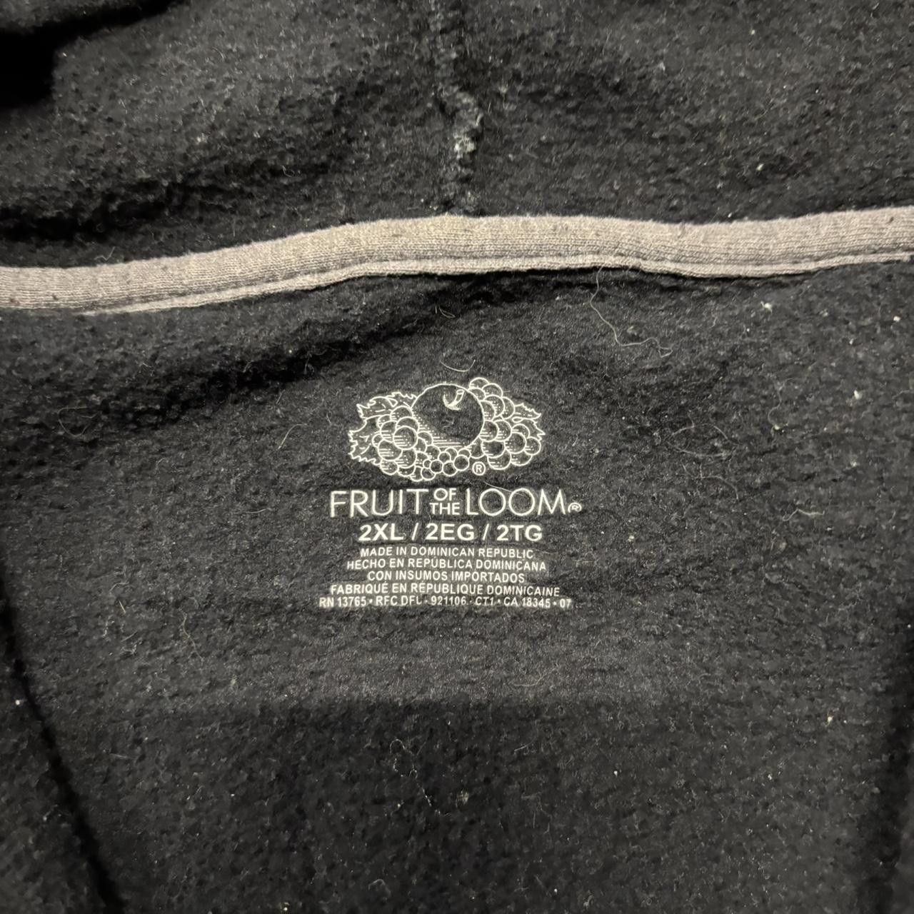 Japanese Brand × Vintage Crazy Vintage Y2K/2000s Black Blank Russell Style Essential Zip Up Hoodie! Size US XXL / EU 58 / 5 - 6 Thumbnail