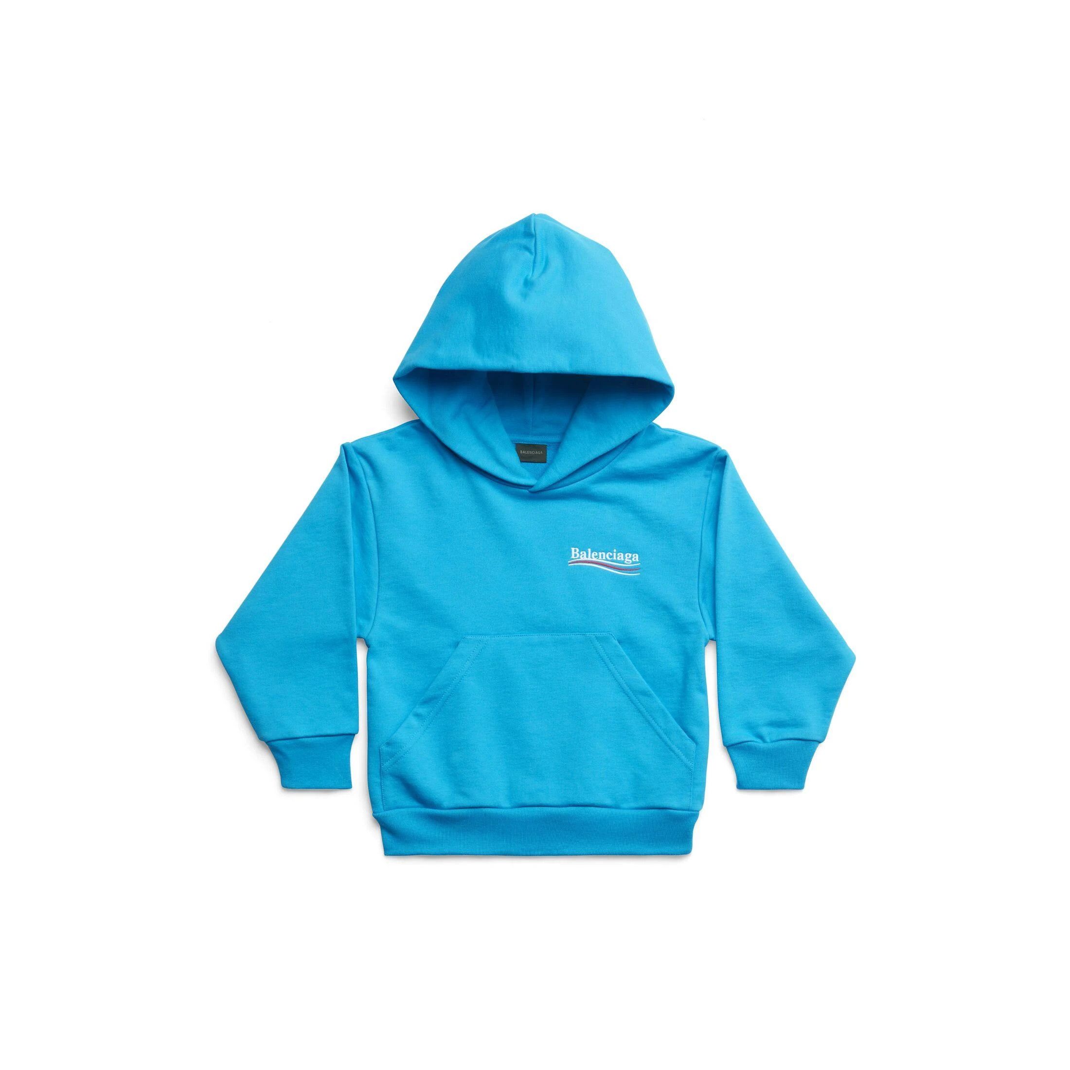 Balenciaga o1bcso1str1024 KIDS - Political Campaign Hoodie in Blue Size US XXS / EU 40 - 1 Thumbnail