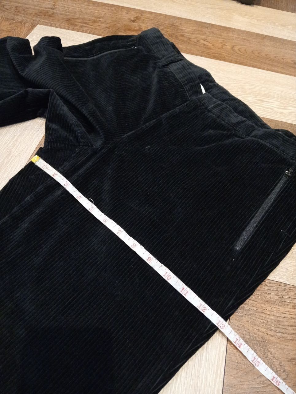 Emporio Armani EMPORIO ARMANI MATT LINE BLACK CORDUROY PANTS Size US 38 / EU 54 - 15 Thumbnail