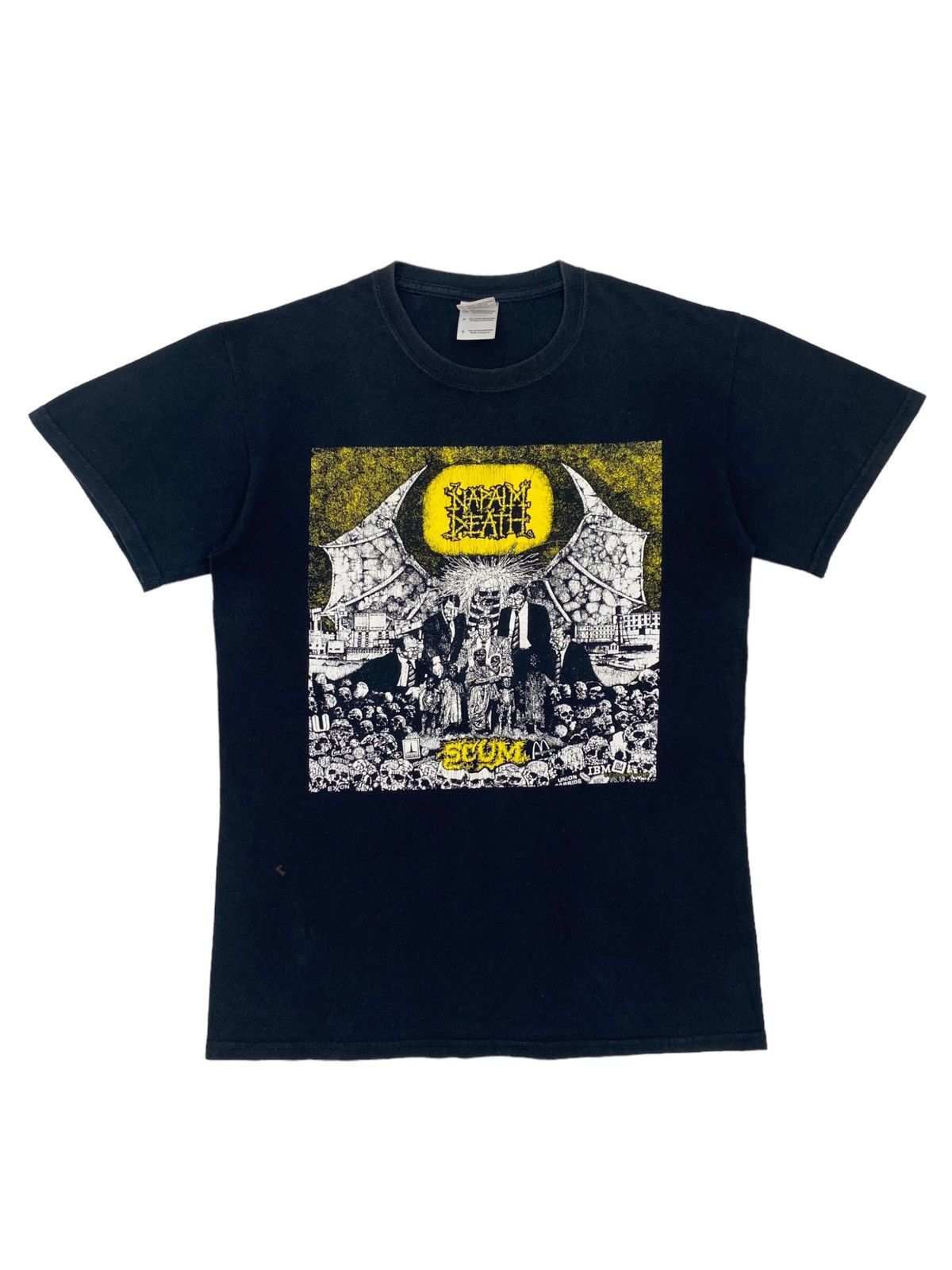 image of Band Tees x Vintage Napalm Death Scum Tee in Black, Men's (Size Small)