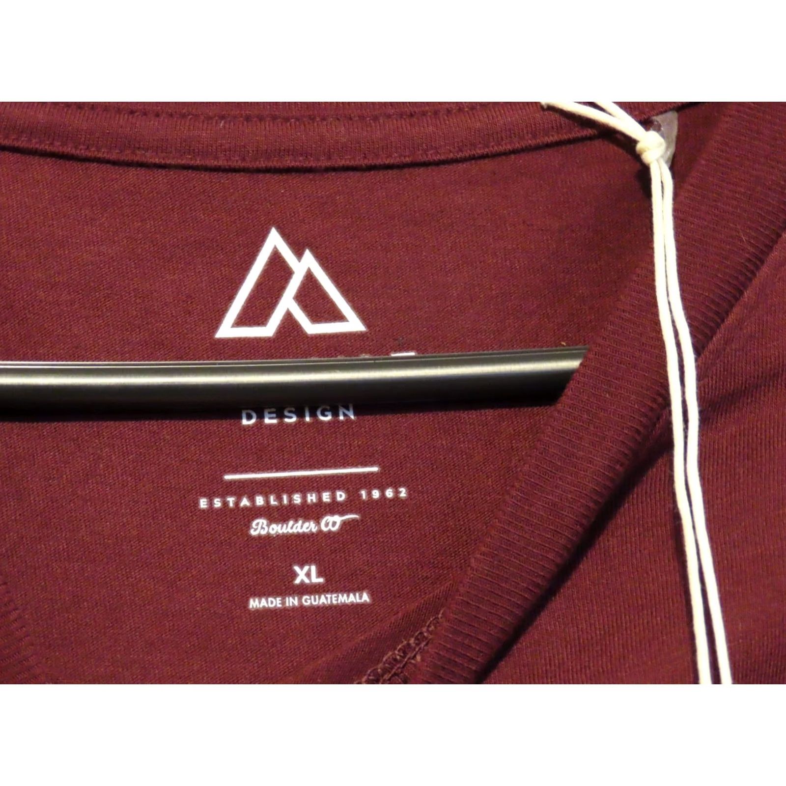 Vintage Alpine Design T-Shirt Mens XL Long Sleeve Graphic Deep Bordeaux UPF 50+ NWT Red Designer Size US XL / EU 56 / 4 - 3 Thumbnail