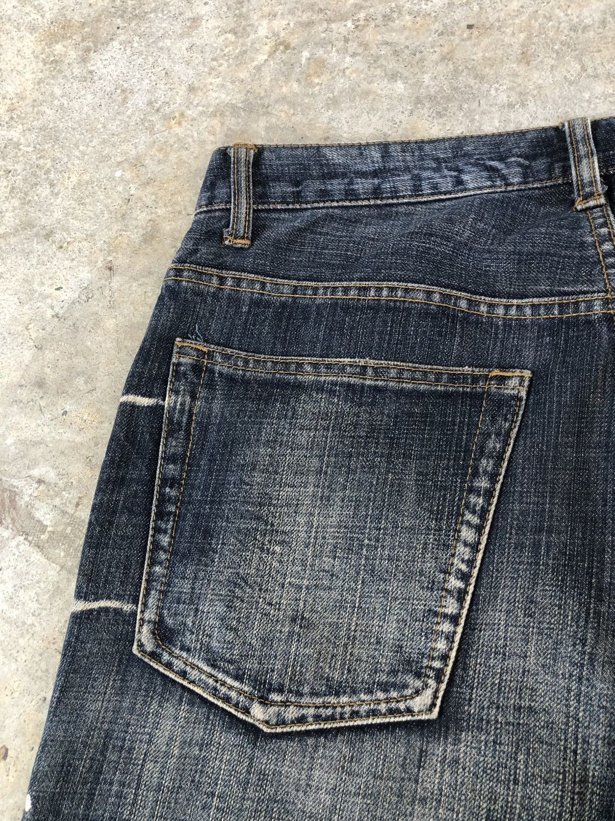 Karakuri Tamashii Karakuri Tamashii Embroidered Jeans Distressed Jeans Size US 31 - 16 Thumbnail