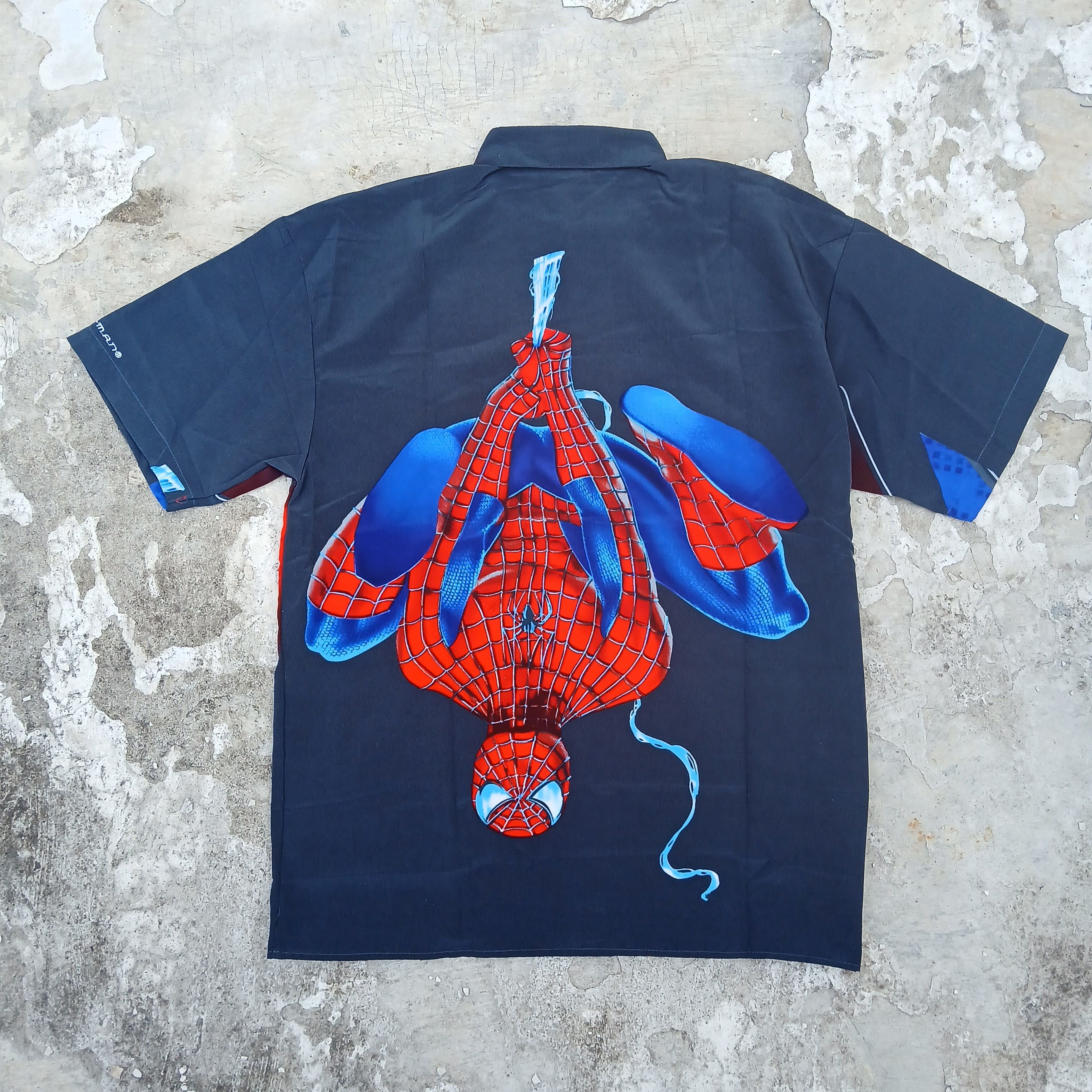 Marvel Comics × Vintage Y2k spiderman movie aop shirt Size XL / US 12-14 / IT 48-50 - 2 Thumbnail