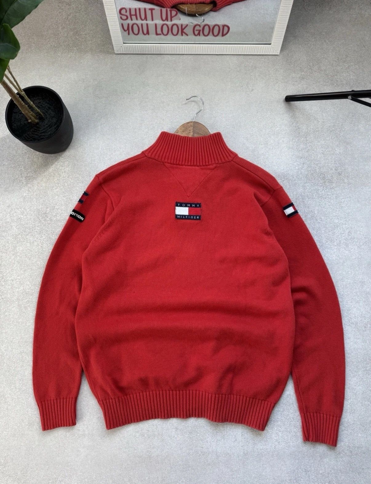 Tommy Hilfiger Tommy Hilfiger Ferrari Limited Edition 1/3 Zip Knit Sweater Size US M / EU 48-50 / 2 - 5 Thumbnail