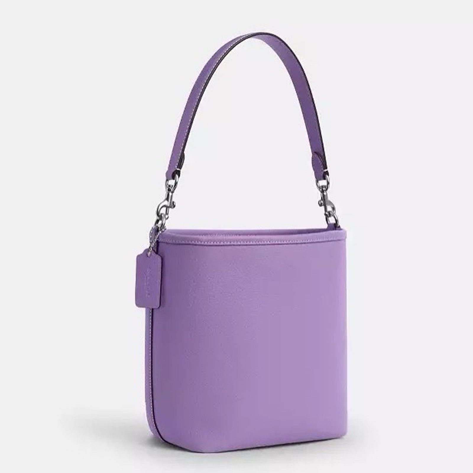 Coach NWT COACH CT801 City Bucket Leather Bag Purse Silver/Iris Size ONE SIZE - 9 Thumbnail