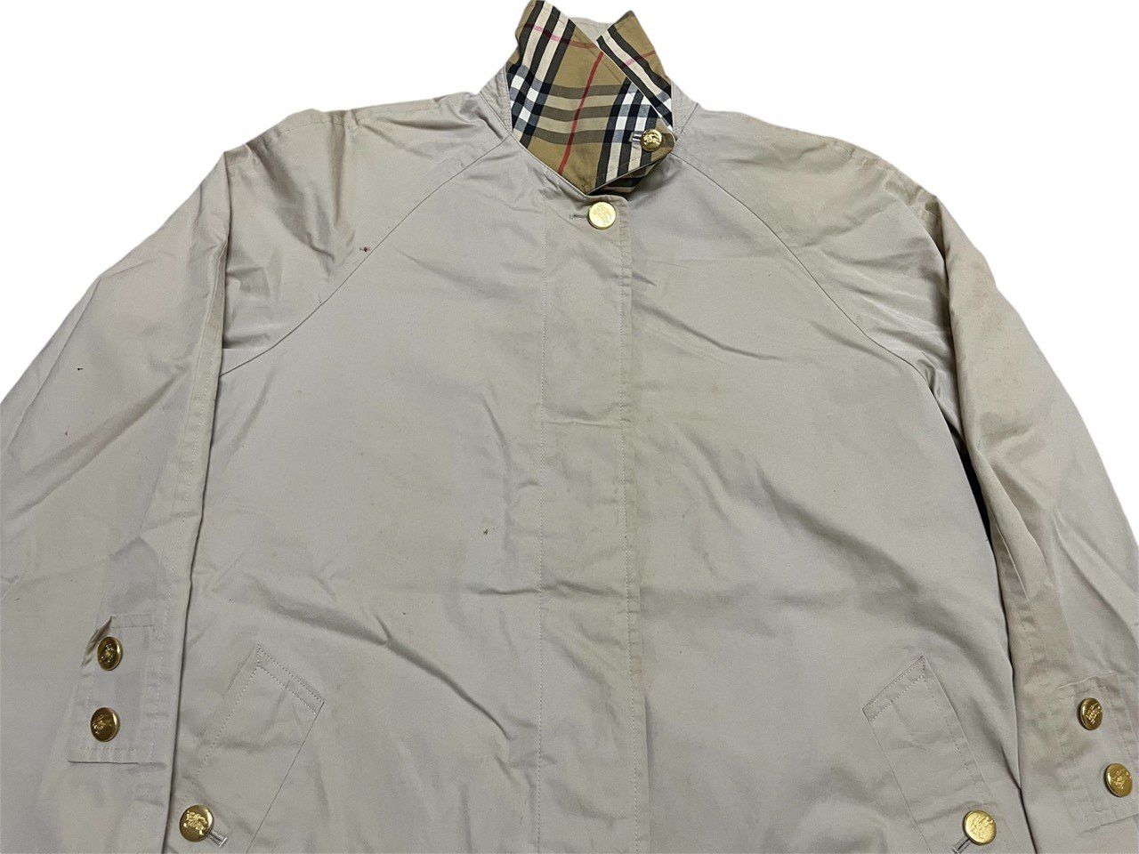 Burberry Burberry Nova Check Gold Button Trench Coat Size US L / EU 52-54 / 3 - 4 Thumbnail