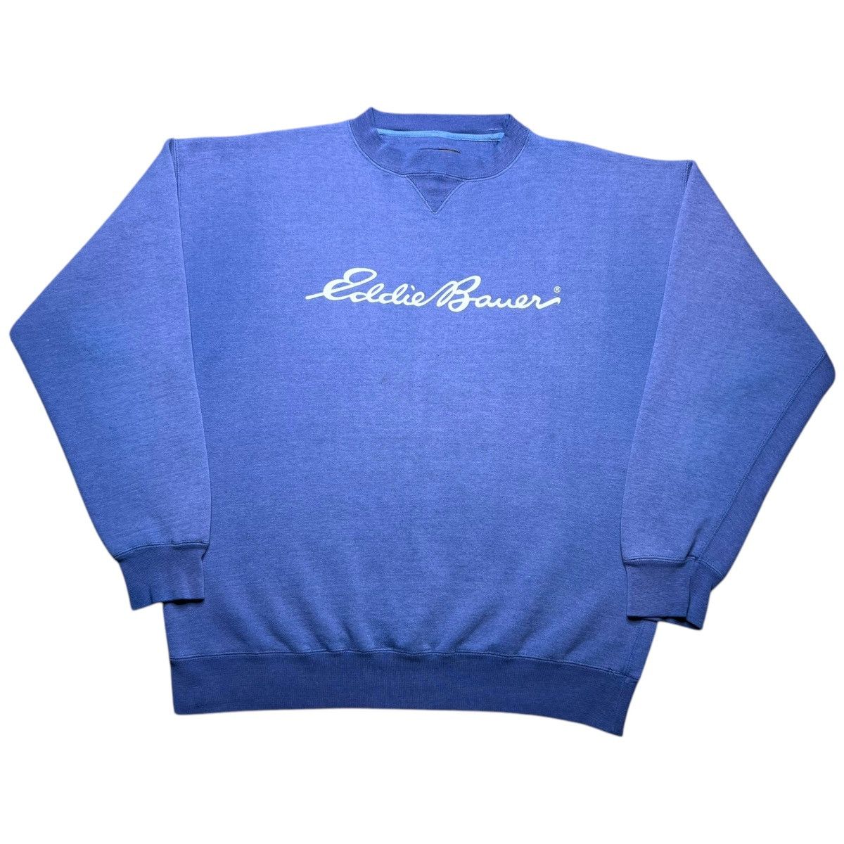 Eddie Bauer × Vintage Vintage 1980s Eddie Bauer Spell Out Pullover Sweatshirt Size US XL / EU 56 / 4 - 1 Thumbnail