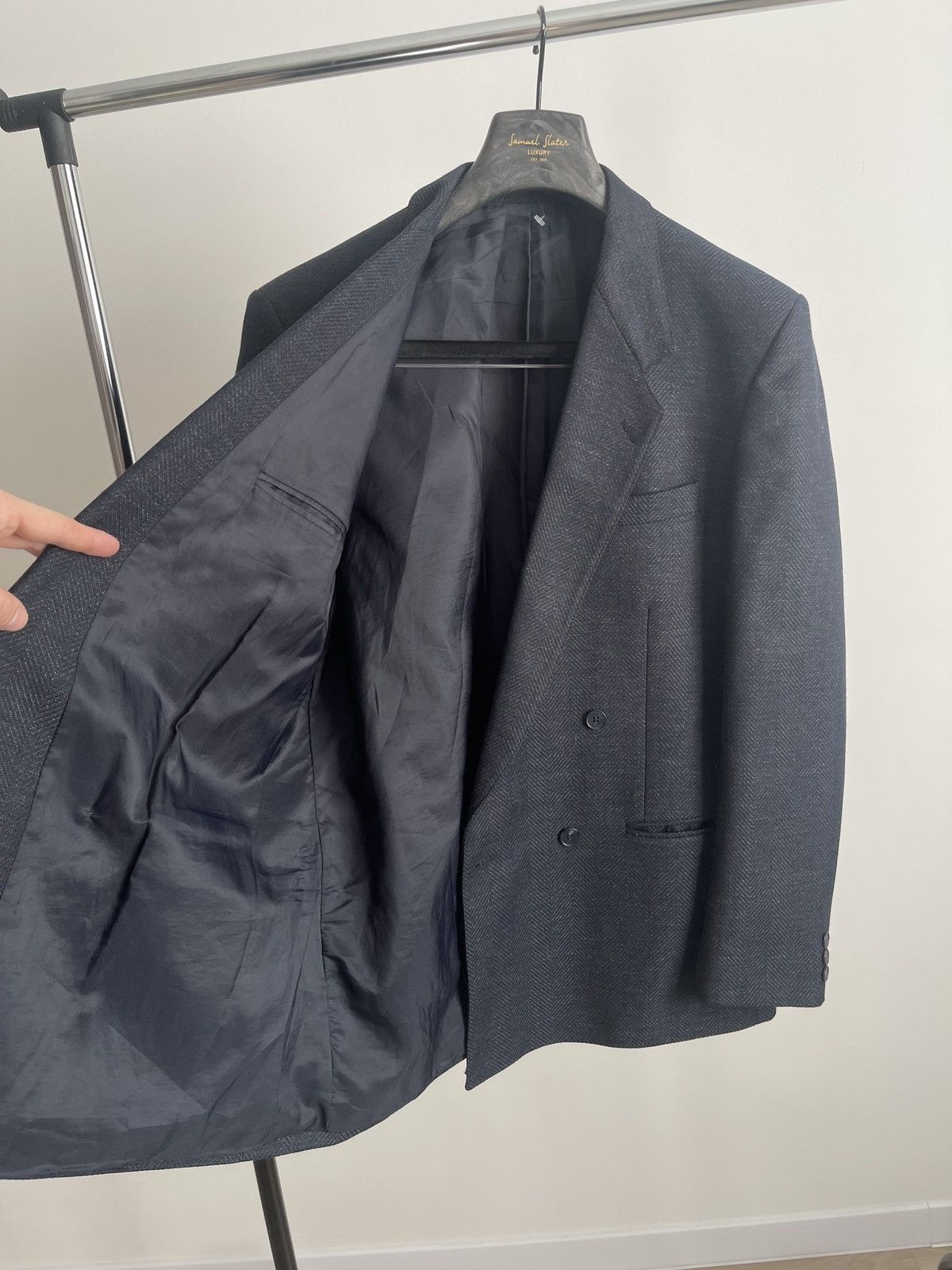 Vintage Vintage double-breasted blazer turo jacket sport coat 42R Size 42R - 5 Thumbnail