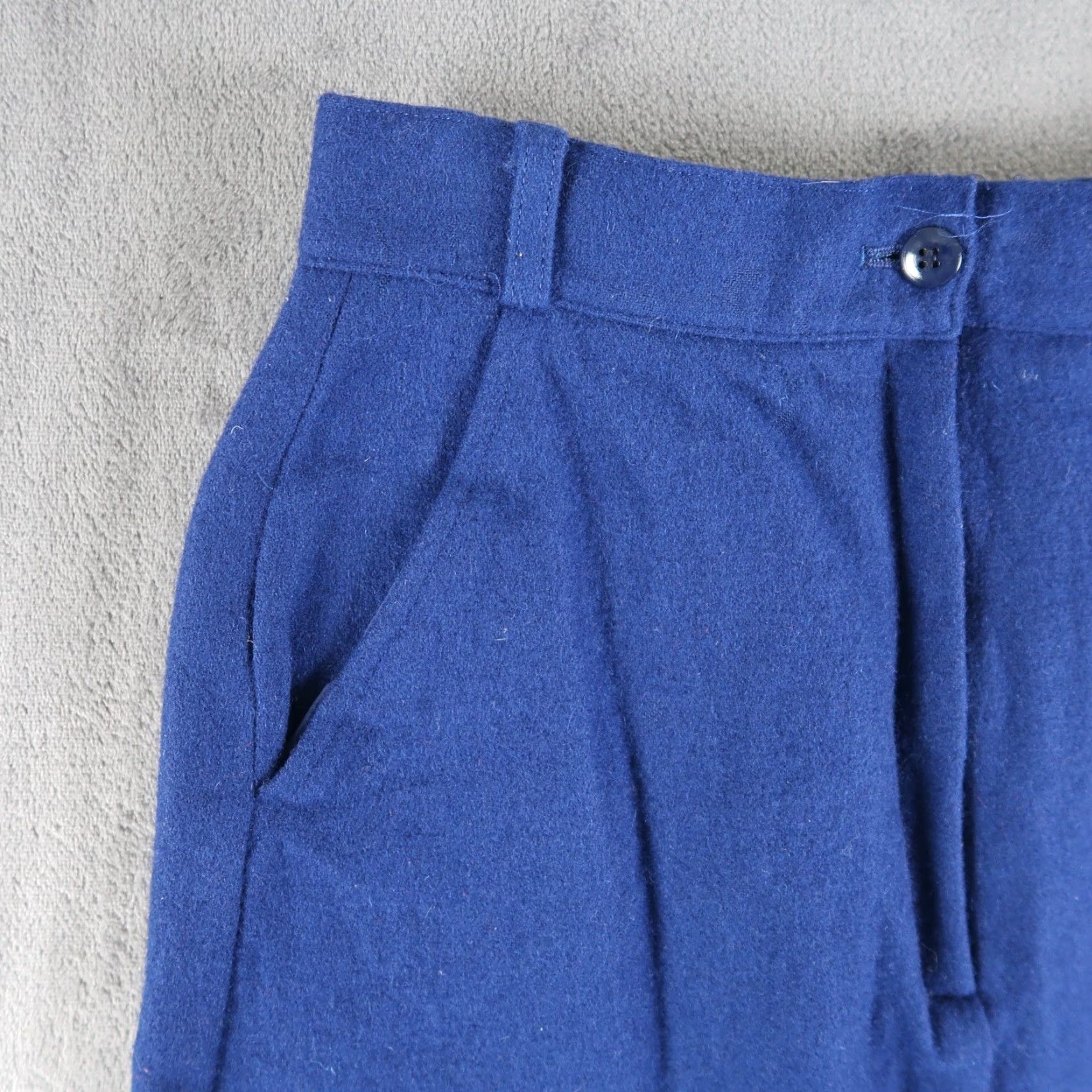Kenzo VINTAGE 80s Kenzo Skirt Wool Mini Size 4 Blue Japan Made Size 27" / US 4 / IT 40 - 4 Thumbnail