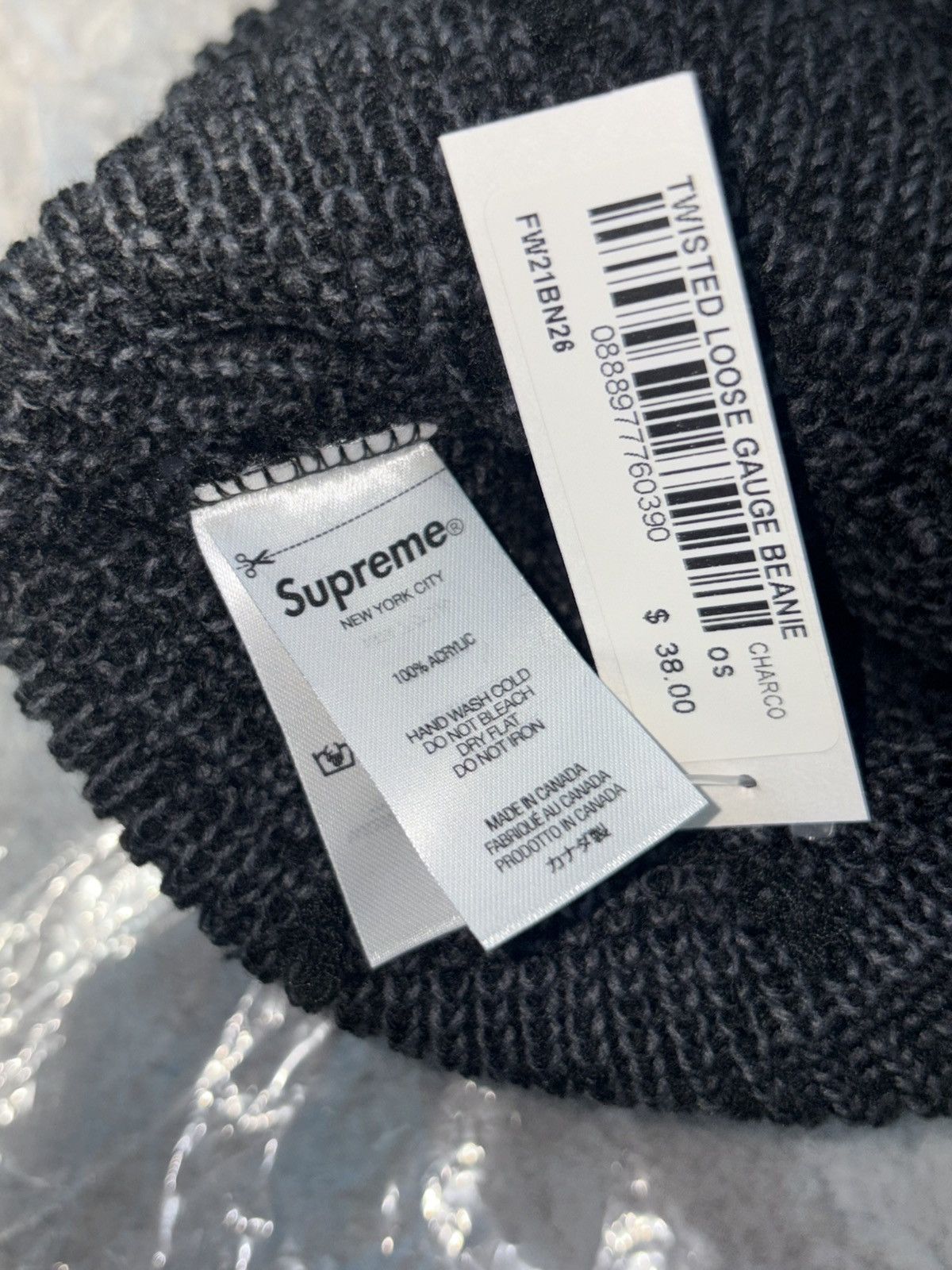 Supreme Supreme Twisted Loose Gauge Beanie Size ONE SIZE - 3 Thumbnail
