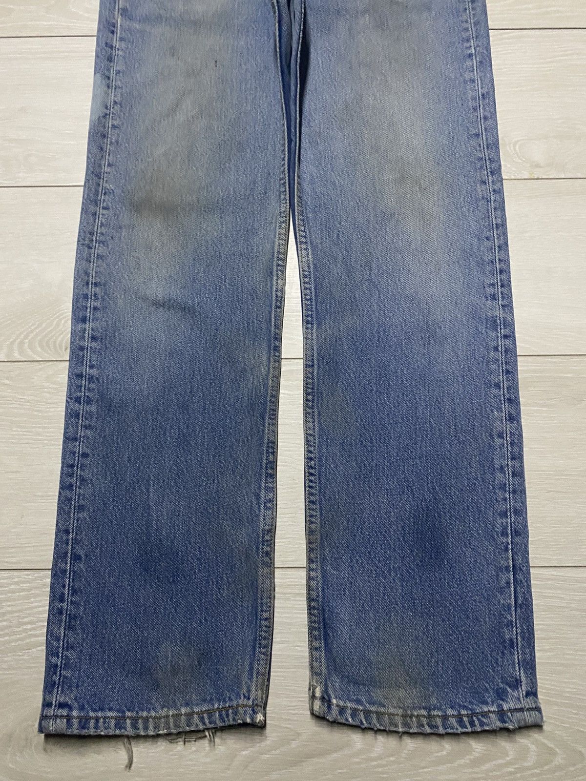 Levi's Levis 501 Y2k Faded Wash Bleach Distressed Jeans Size US 30 / EU 46 - 5 Thumbnail
