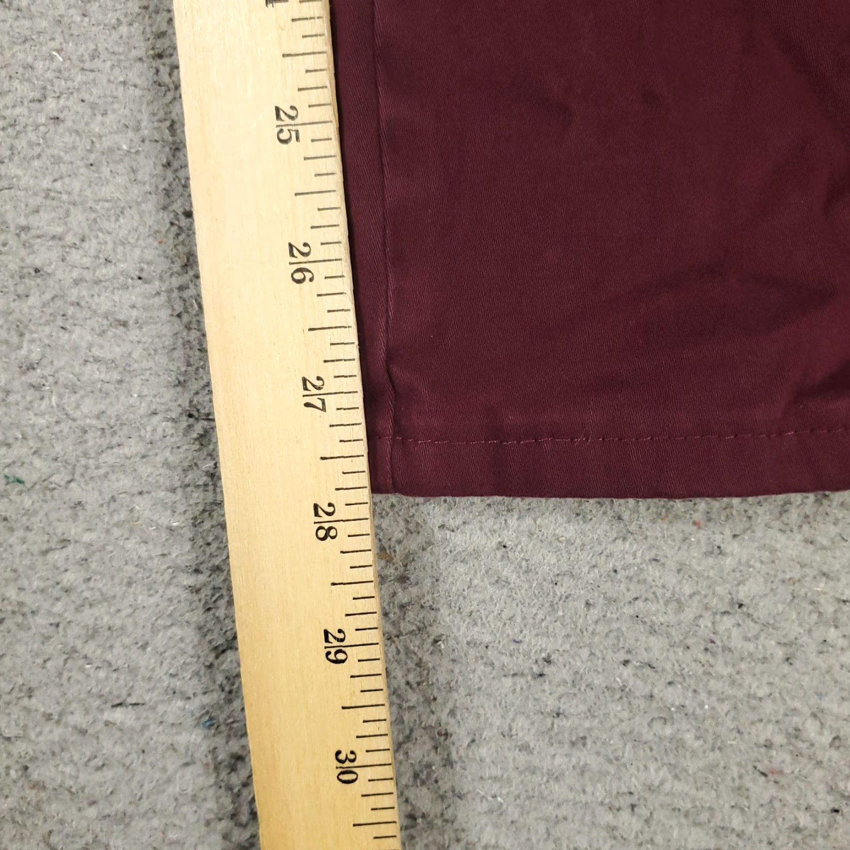 Peter Millar Peter Millar Jeans Mens 35x28 Burgundy 5 Pocket Straight Leg Pants Size US 35 - 5 Thumbnail