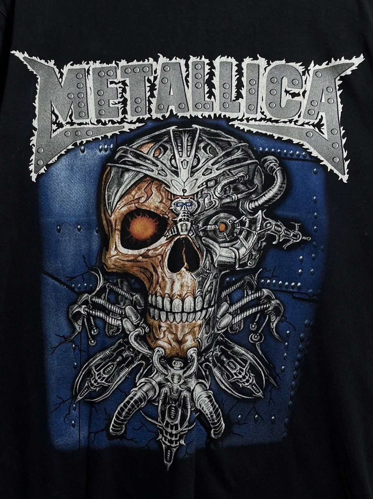 Band Tees × Metallica × Vintage Metallica 00s Skull Print Metal Rock Music Band Tshirt Size US M / EU 48-50 / 2 - 5 Thumbnail