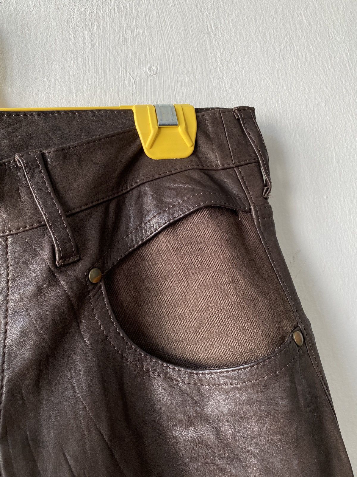 ABAHOUSE Japanese Brand Abahouse Flare Leather Pant Size US 29 - 8 Thumbnail