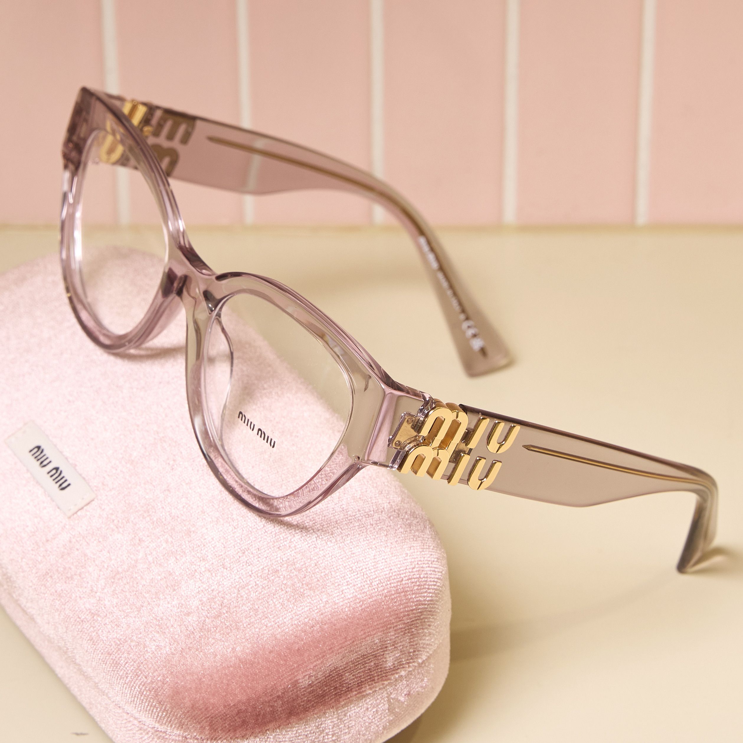 Miu Miu MIU MIU MU 01VV 12W1O1 Eyeglasses Size ONE SIZE - 1 Thumbnail
