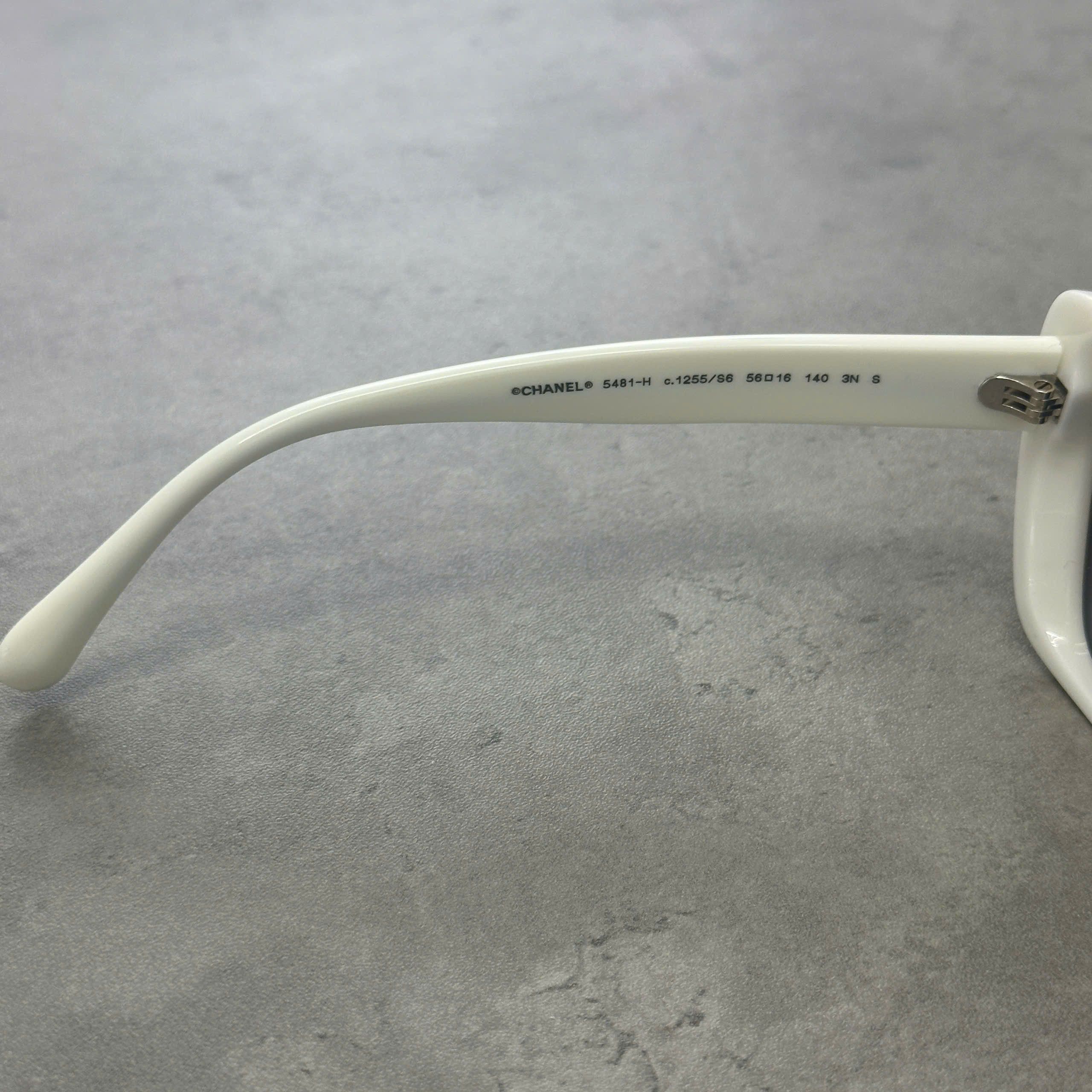 Chanel CHANEL 0CH5481H 1255S6 Square Sunglasses WHITE Size ONE SIZE - 4 Thumbnail
