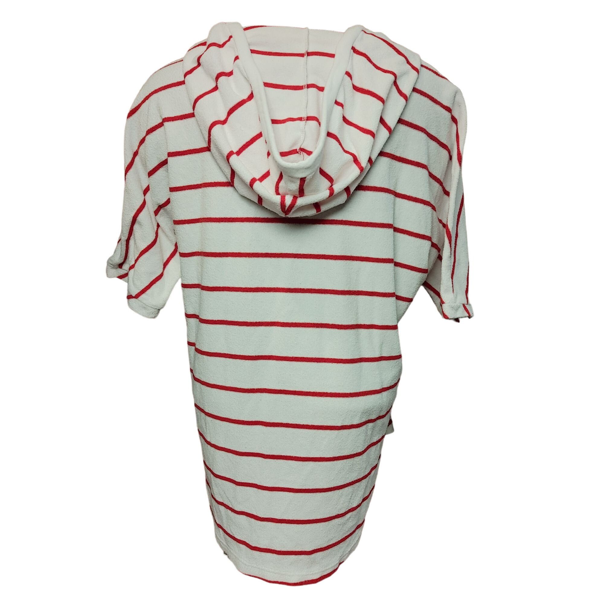 Other Cable & Gauge Women's White/Red Stripped Short Sleeve Terry Size L / US 10 / IT 46 - 2 Thumbnail