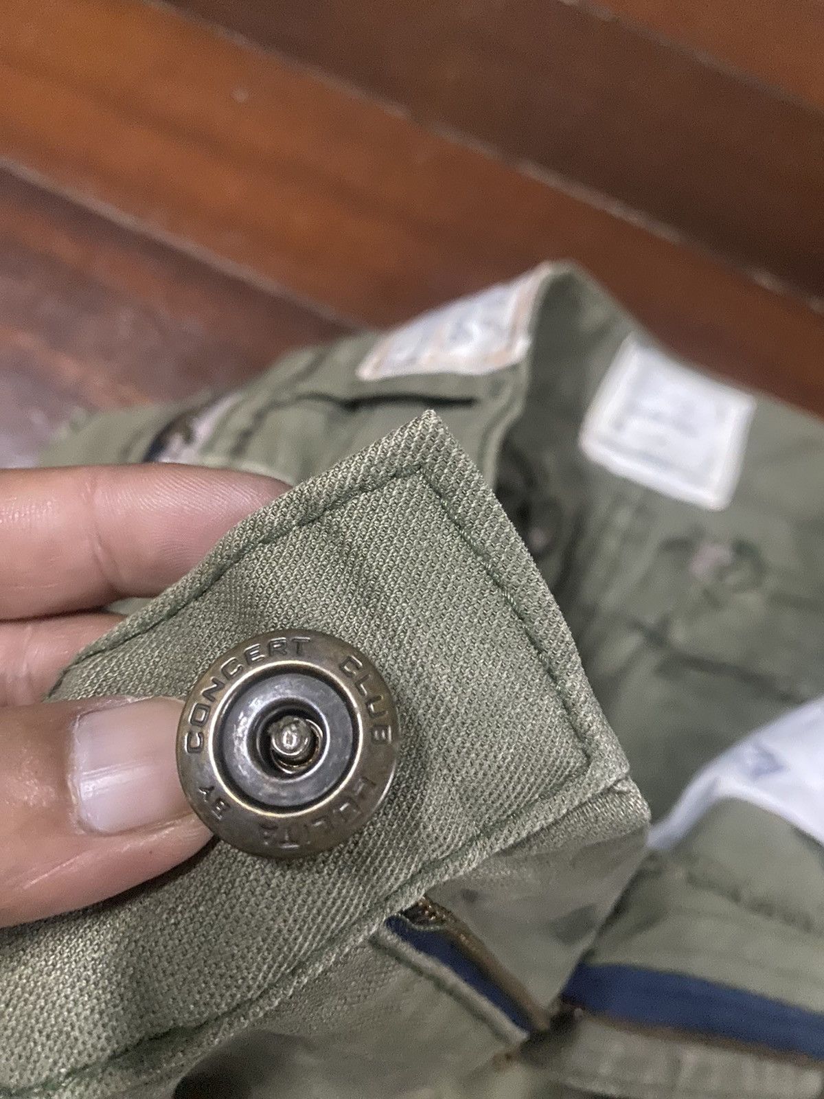 If Six Was Nine × Japanese Brand FIRE LOLITA JEANS ZIPPER OLIVE Size US 35 - 10 Thumbnail