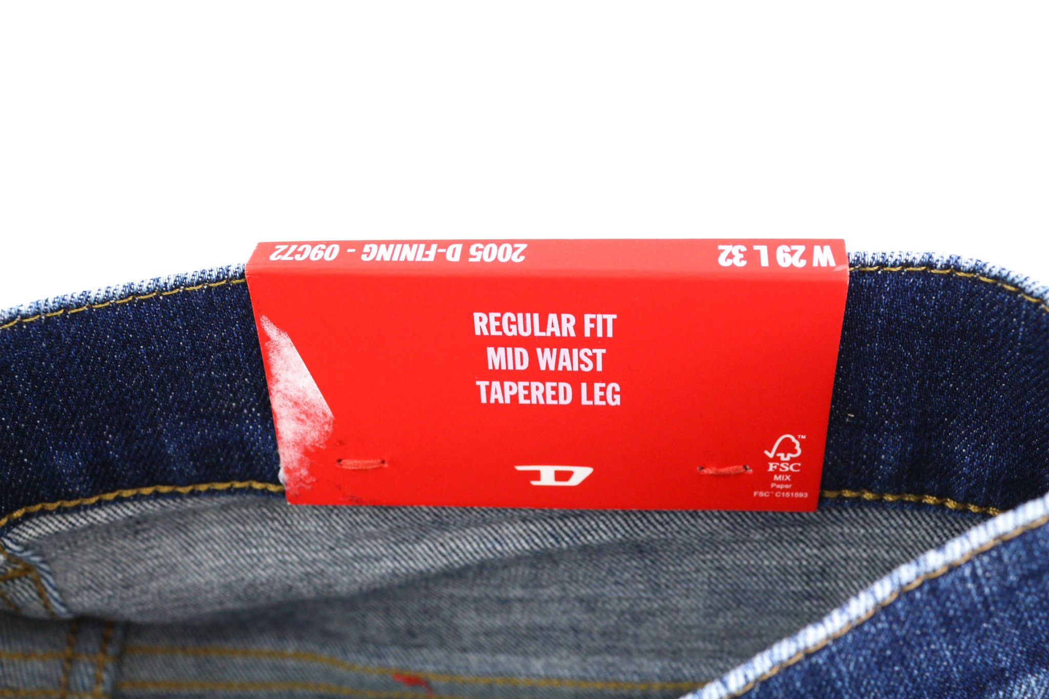 Diesel 2005 D-FINING 09C72 W29/L32 Tapered 40467 Size US 29 - 7 Thumbnail