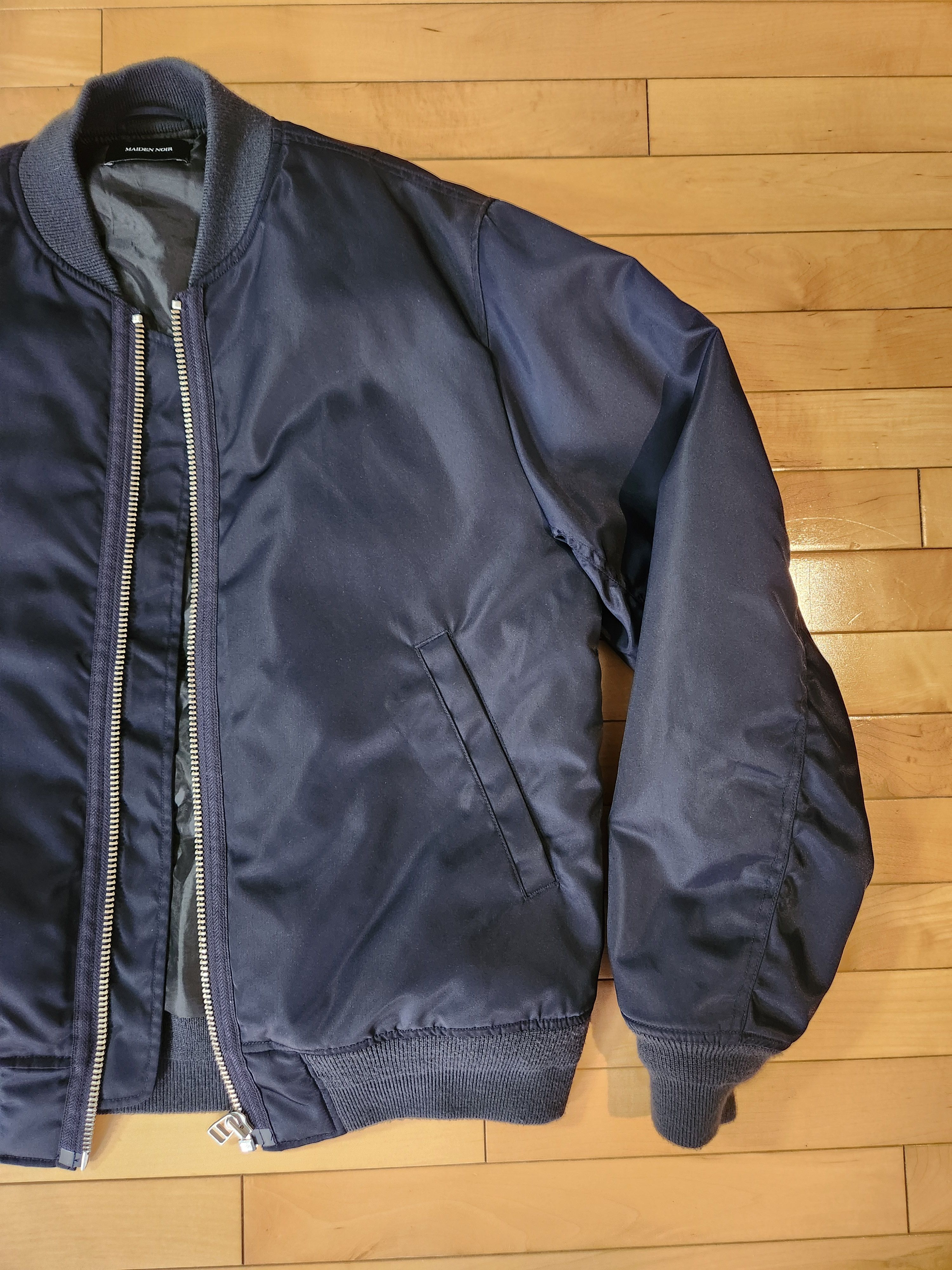 Maiden Noir Maiden Noir Satin Bomber Jacket Size US M / EU 48-50 / 2 - 2 Thumbnail