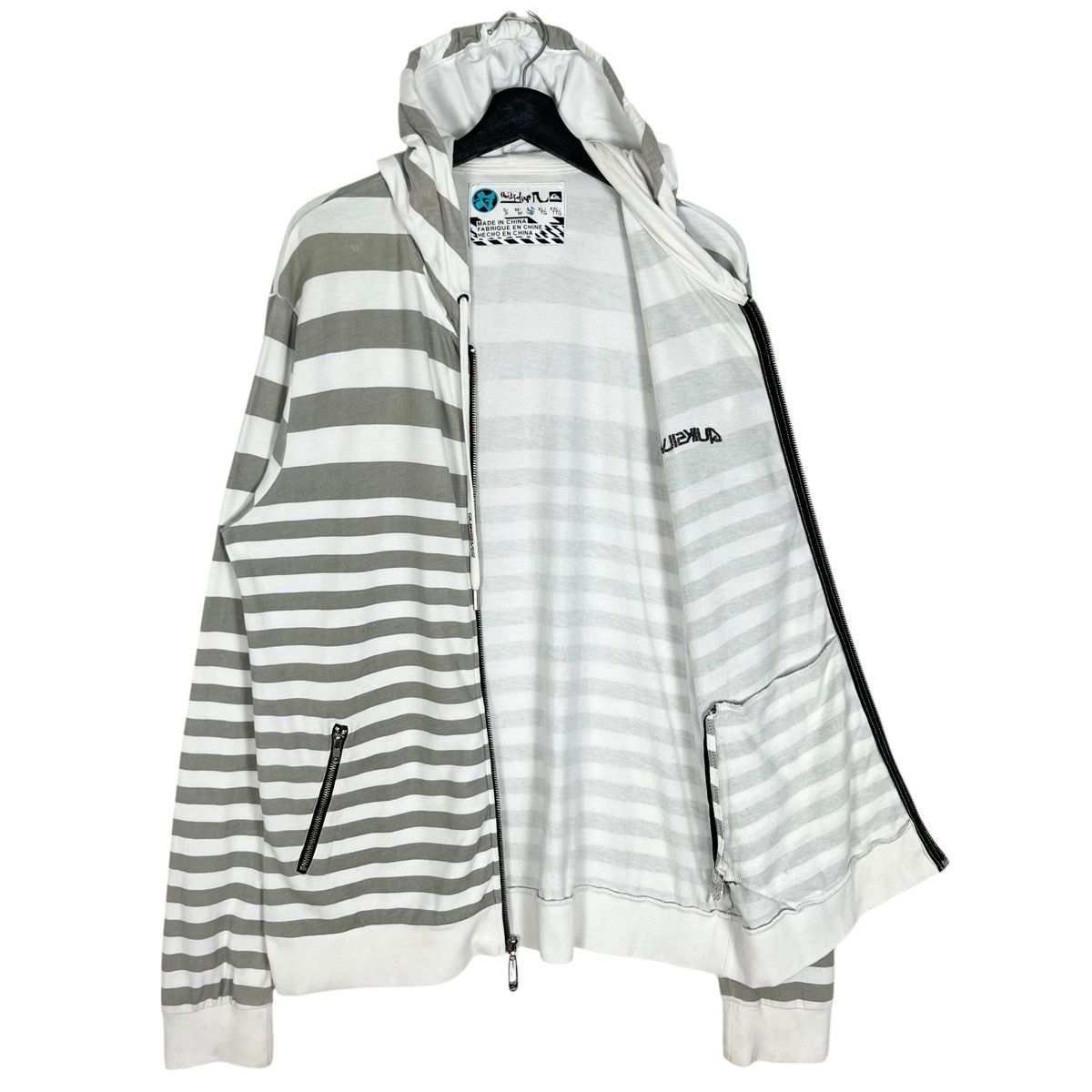 Quiksilver Quicksilver Stripe Zipper Hoodie Jacket Size US M / EU 48-50 / 2 - 6 Thumbnail