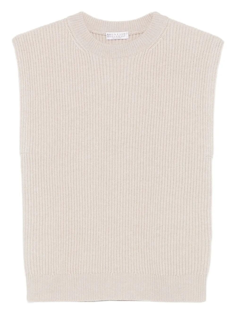 Brunello Cucinelli Knitted Vest Size S / US 4 / IT 40 - 1 Thumbnail