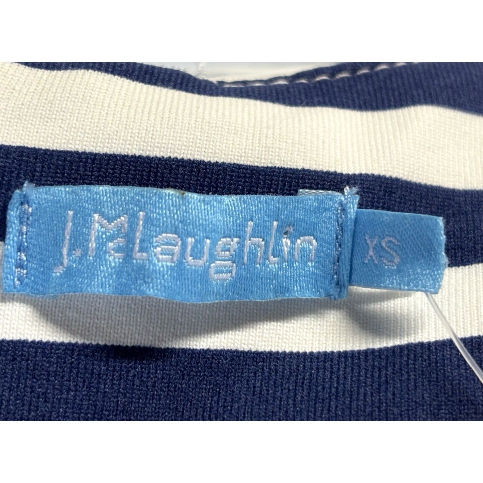 J.McLaughlin J McLaughlin Sleeveless Dress Women XS Catalina Cloth Blue White Casual Office Spring Summer Size XS / US 0-2 / IT 36-38 - 6 Thumbnail
