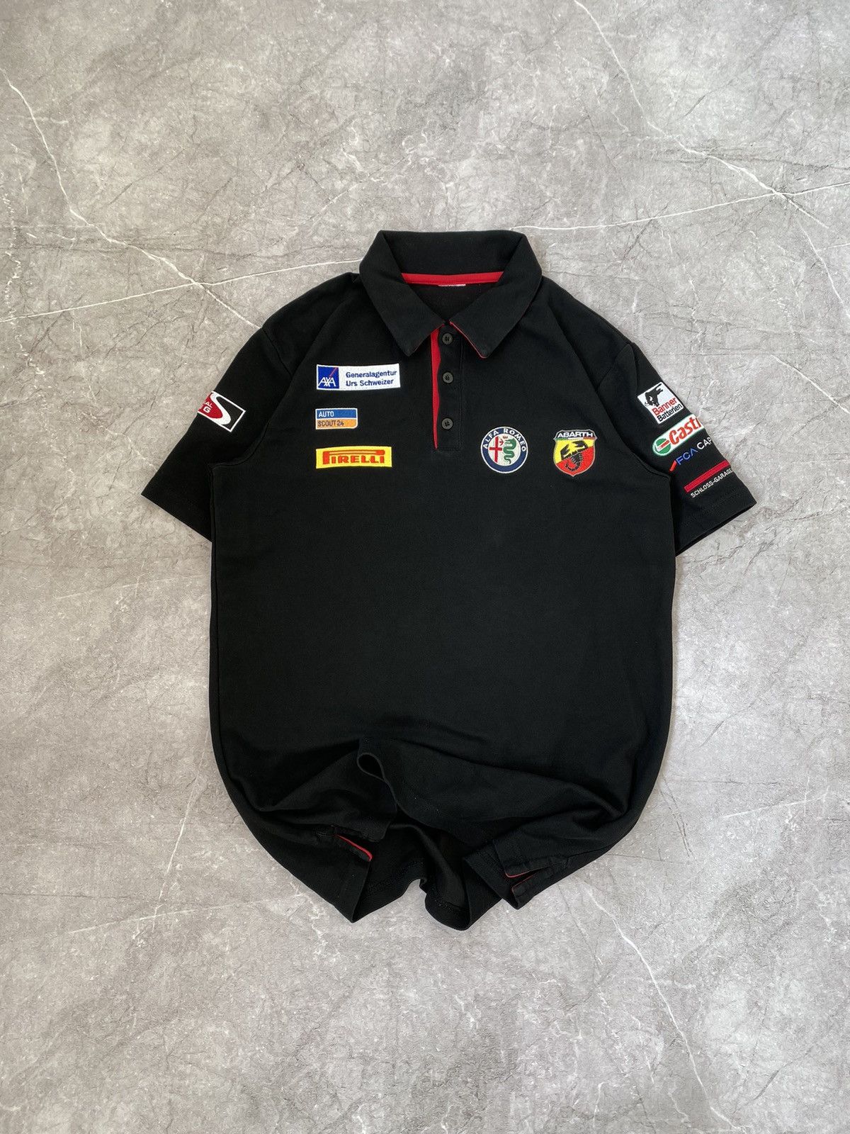Formula 1 Alfa Romeo Vintage Racing Official Team Racing Polo Y2K Size US S / EU 44-46 / 1 - 2 Thumbnail