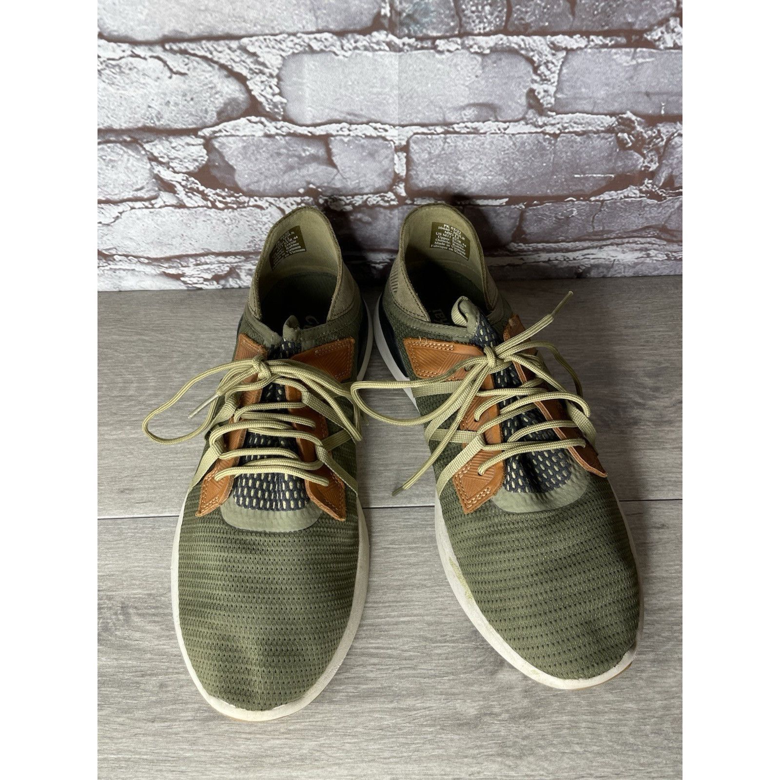 Olukai Olukai Mio Li Green Synthetic Brown Lace Up Sneaker Shoes Me Size US 11 / EU 44 - 11 Thumbnail