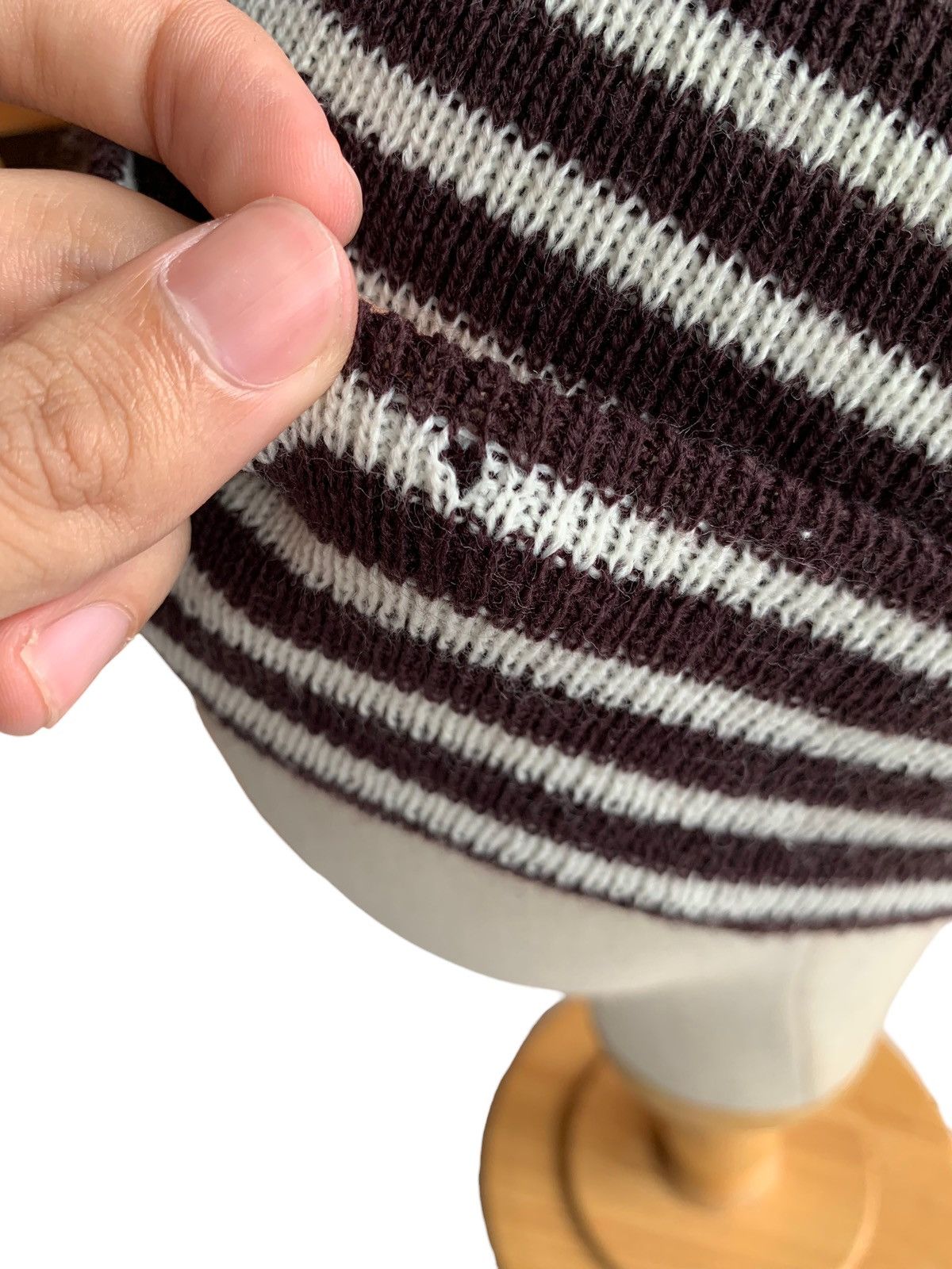 Kapital Stripe Knitted Winter Sessions Streetwear Beanie Hat Size ONE SIZE - 8 Thumbnail