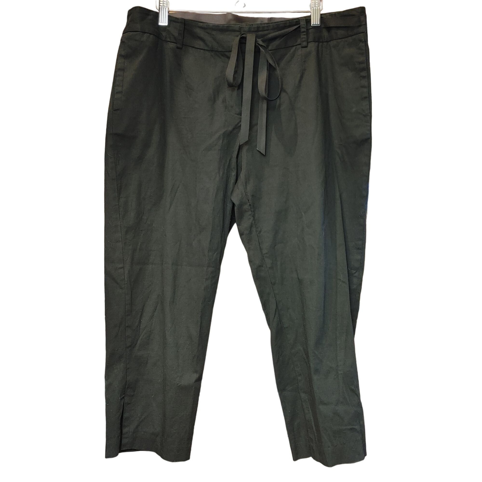 Other Simply Vera | Vera Wang Black Capri Drawstring Pants 14 Size 36" / US 14 / IT 50 - 1 Thumbnail